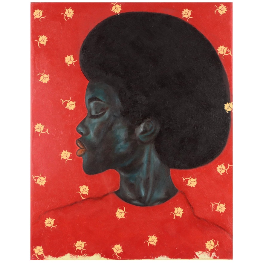Oluwakemi Omowaire Oil Painting "Adesewa," 2023