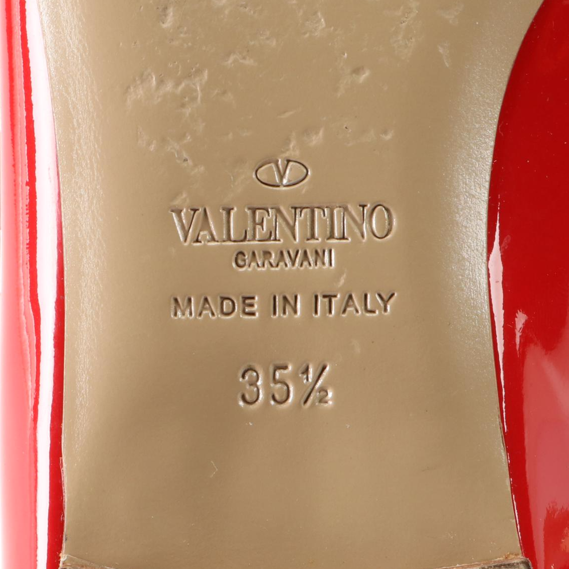 Valentino Garavani Rockstud Ballet Flats in Patent Leather