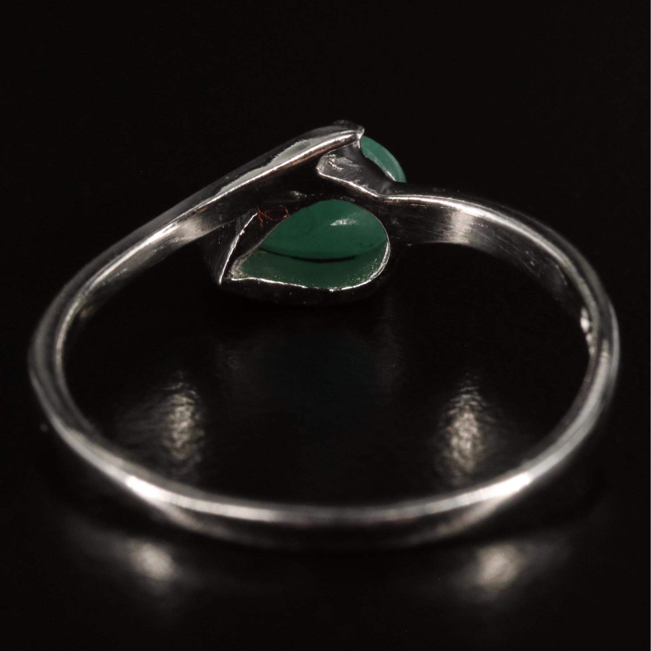 Sterling Emerald Ring
