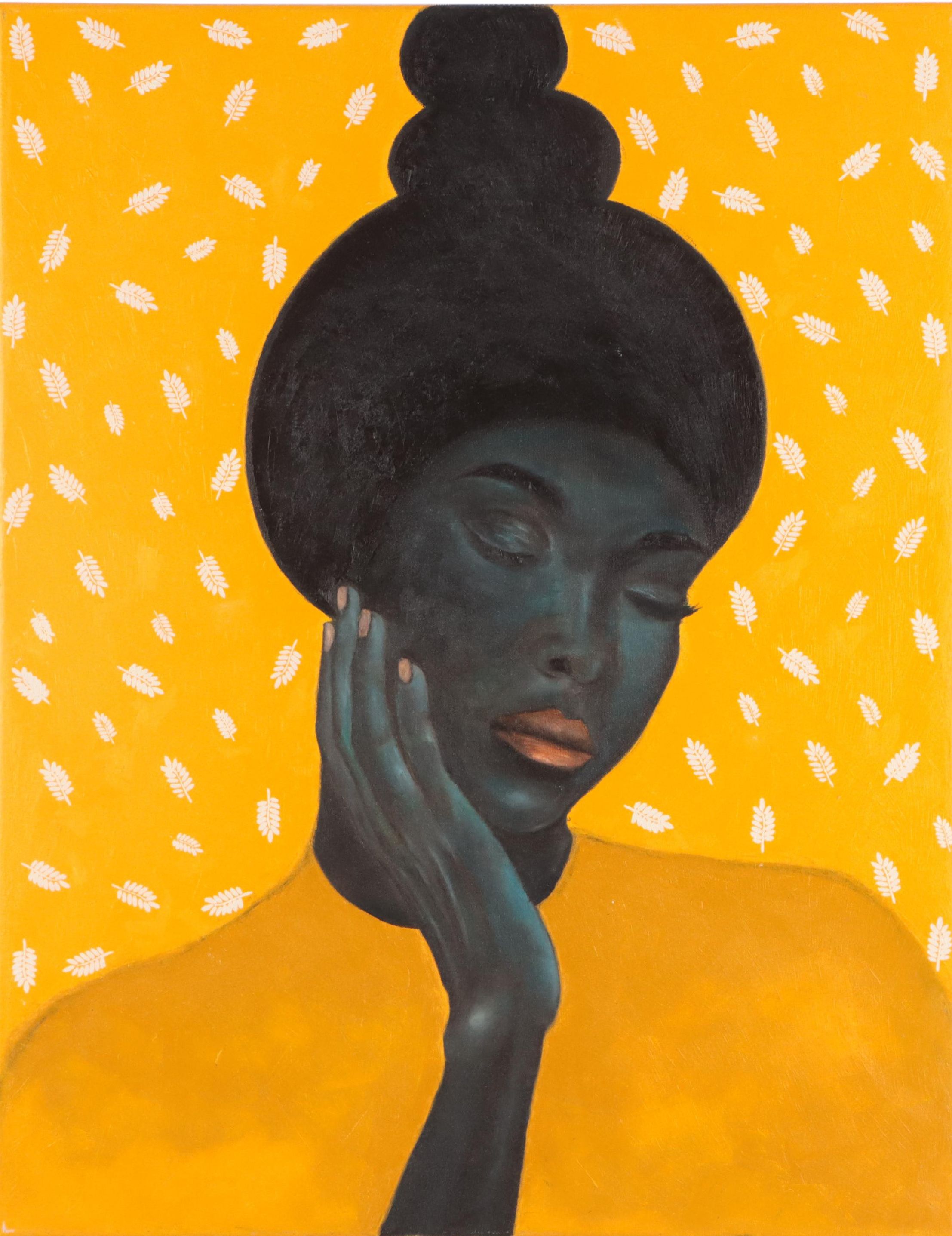 Oluwakemi Omowaire Oil Painting "Here Is Home," 21st Century