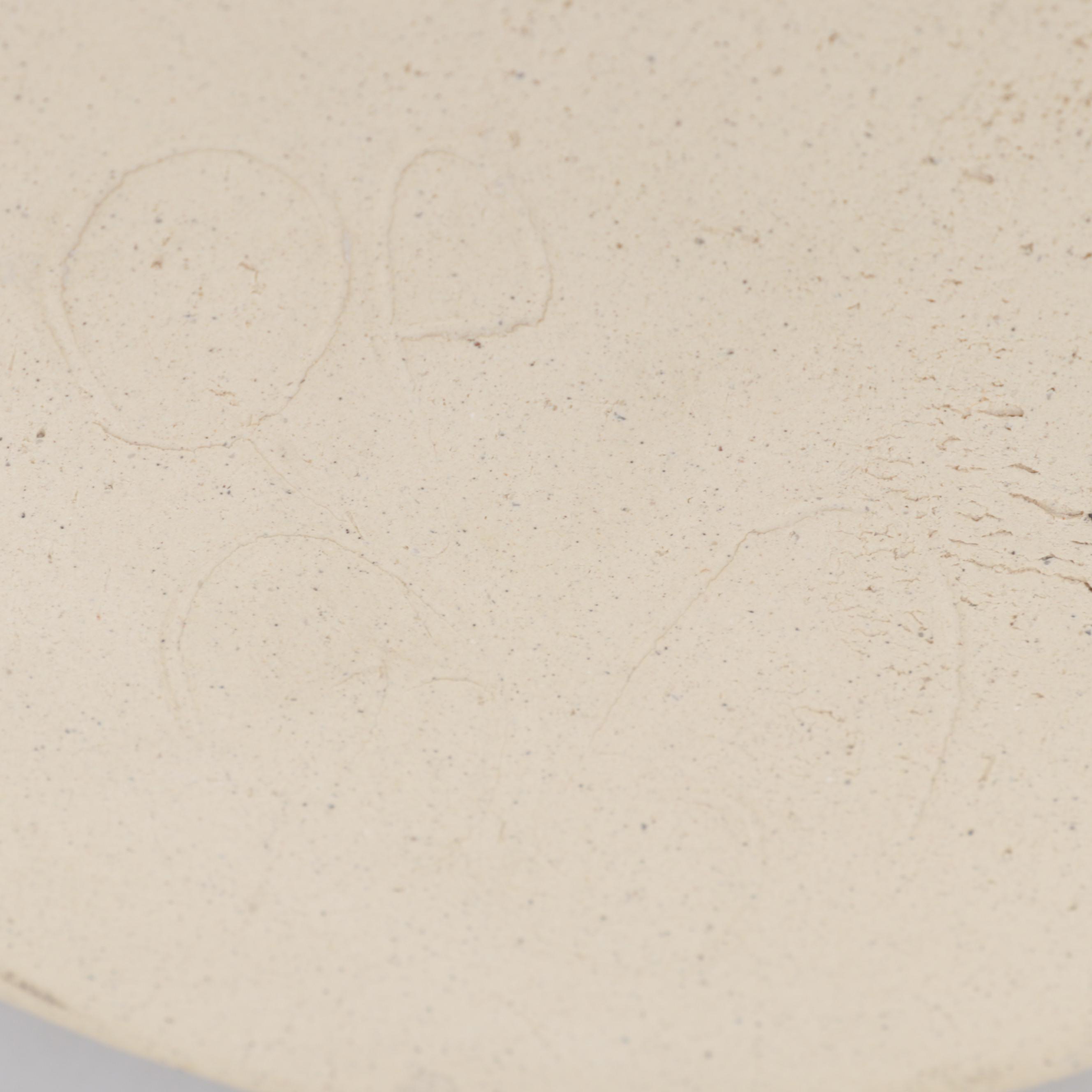 Studio Pottery Rattan Handled Basket, Lidded Canister and Small Vase