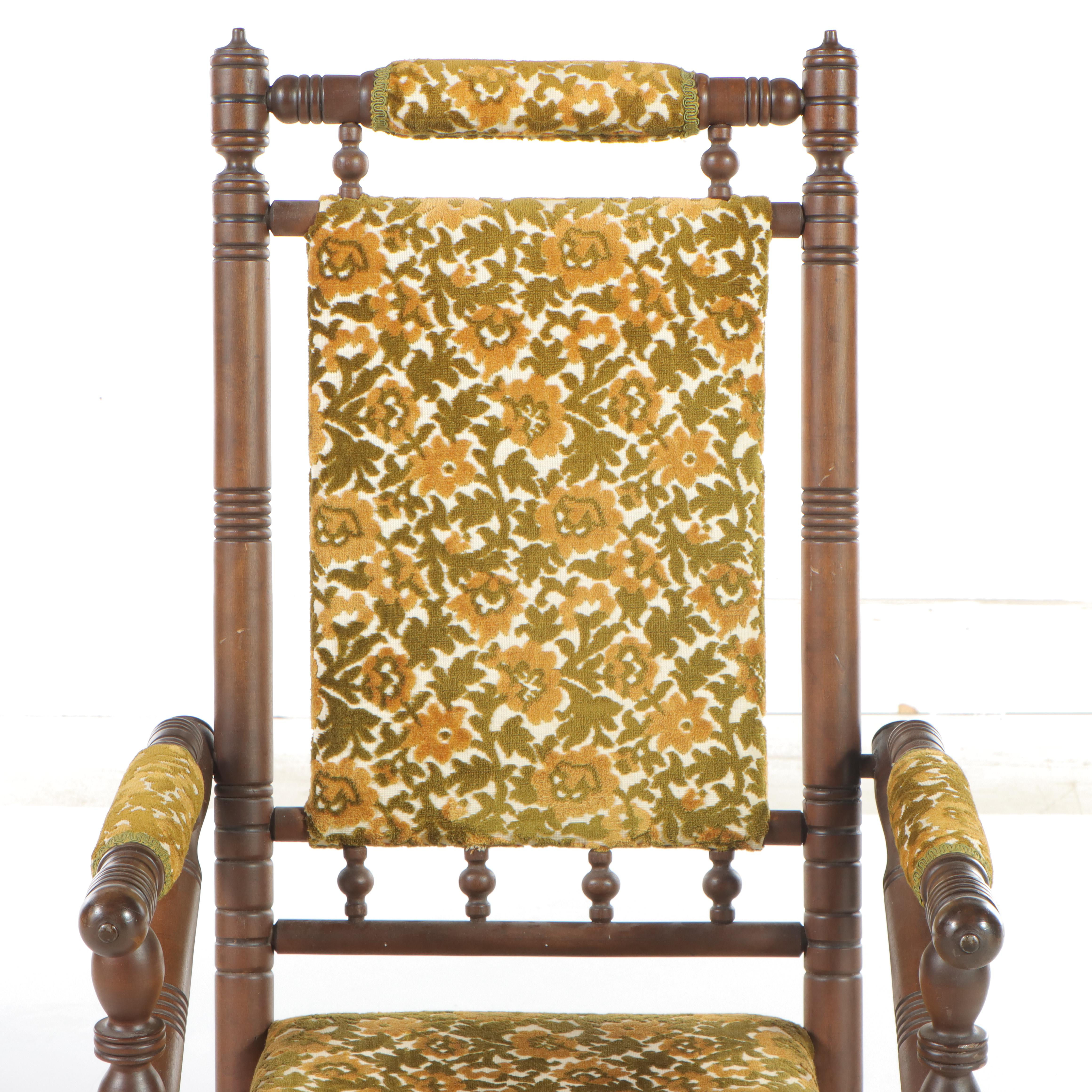 American Aesthetic Movement Maple Platform Rocker, Late 19th Century