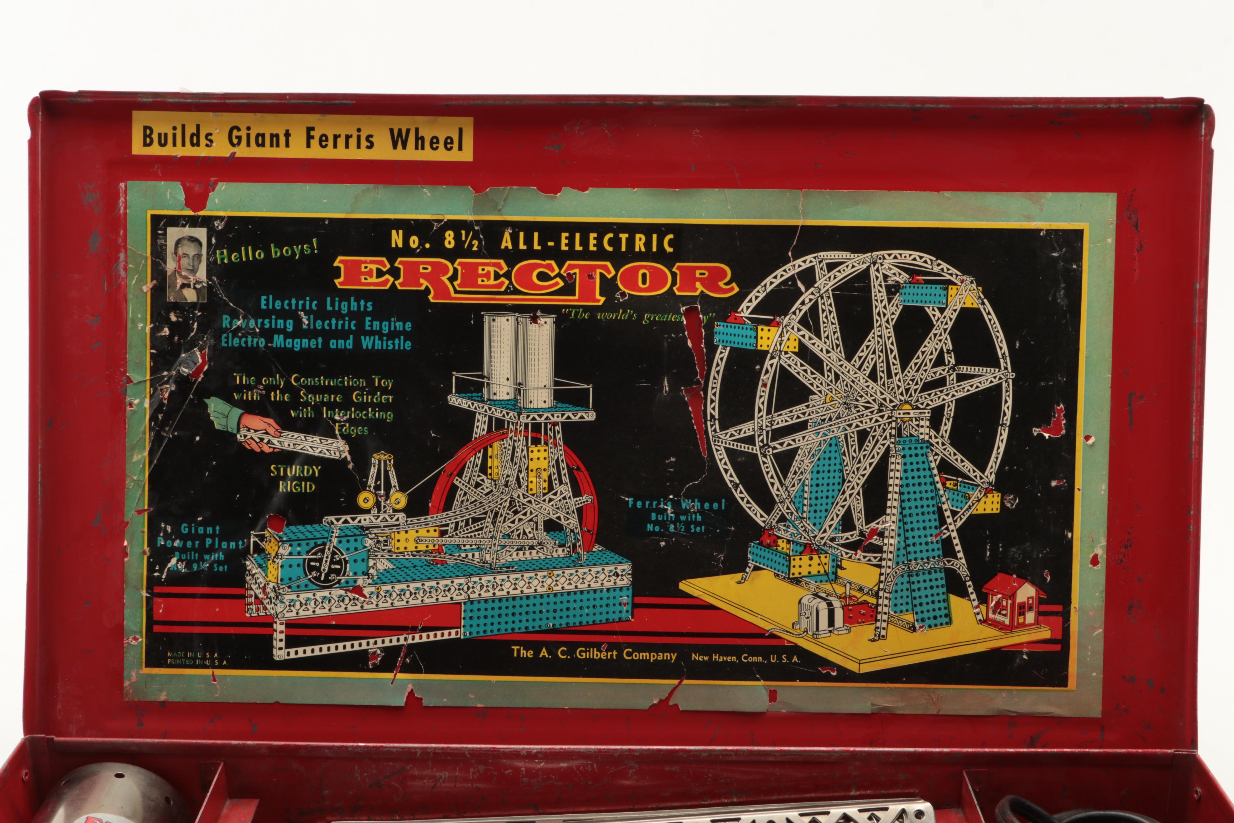 A.C. Gilbert Electric No. 8 ½ Erector Set, 1938