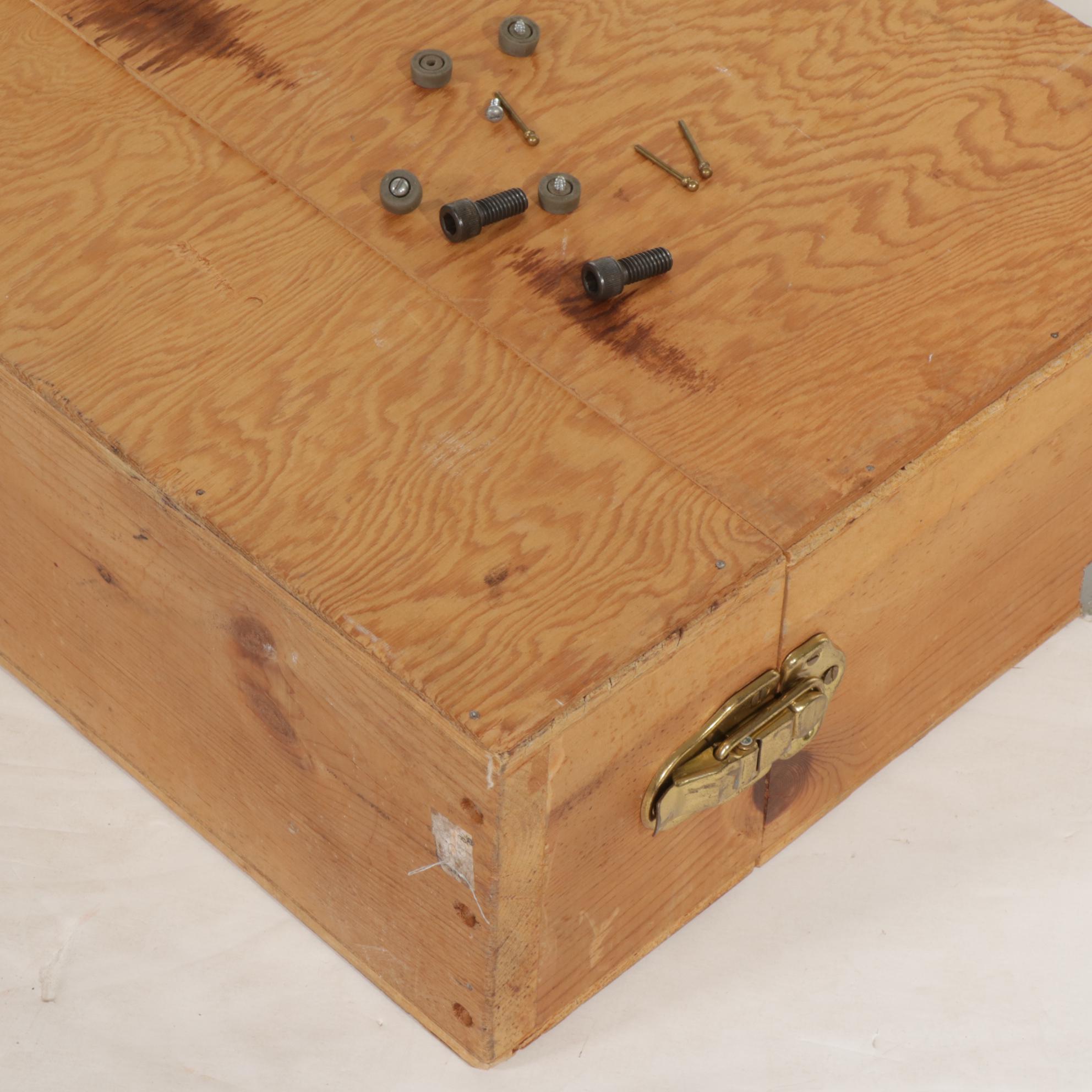 Contemporary Bench-Made Walnut and Glass Tabletop Display Case