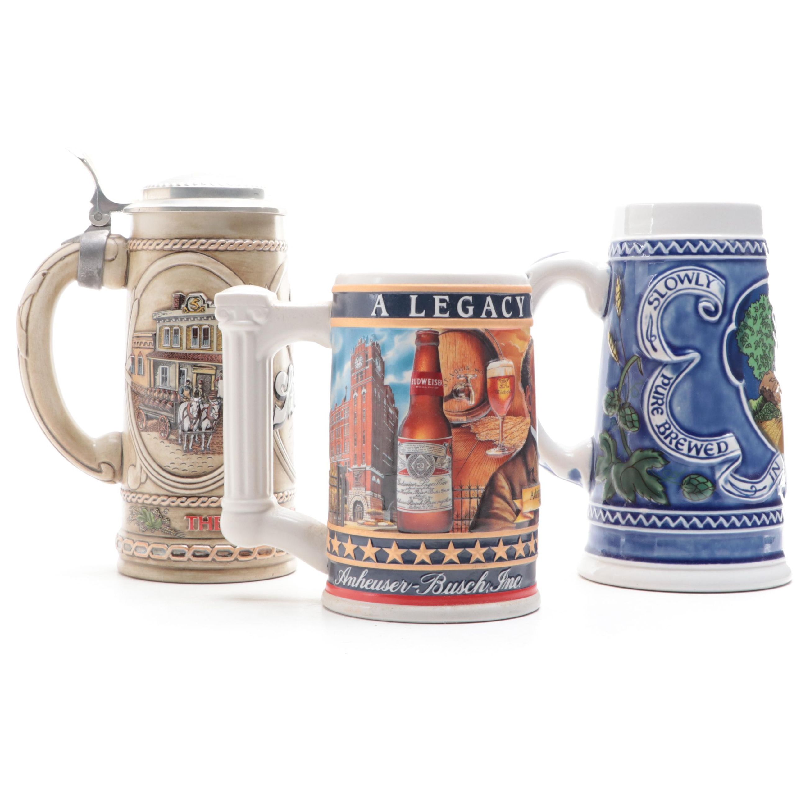 Stroh's and Other Advertising and Commerative Beer Steins