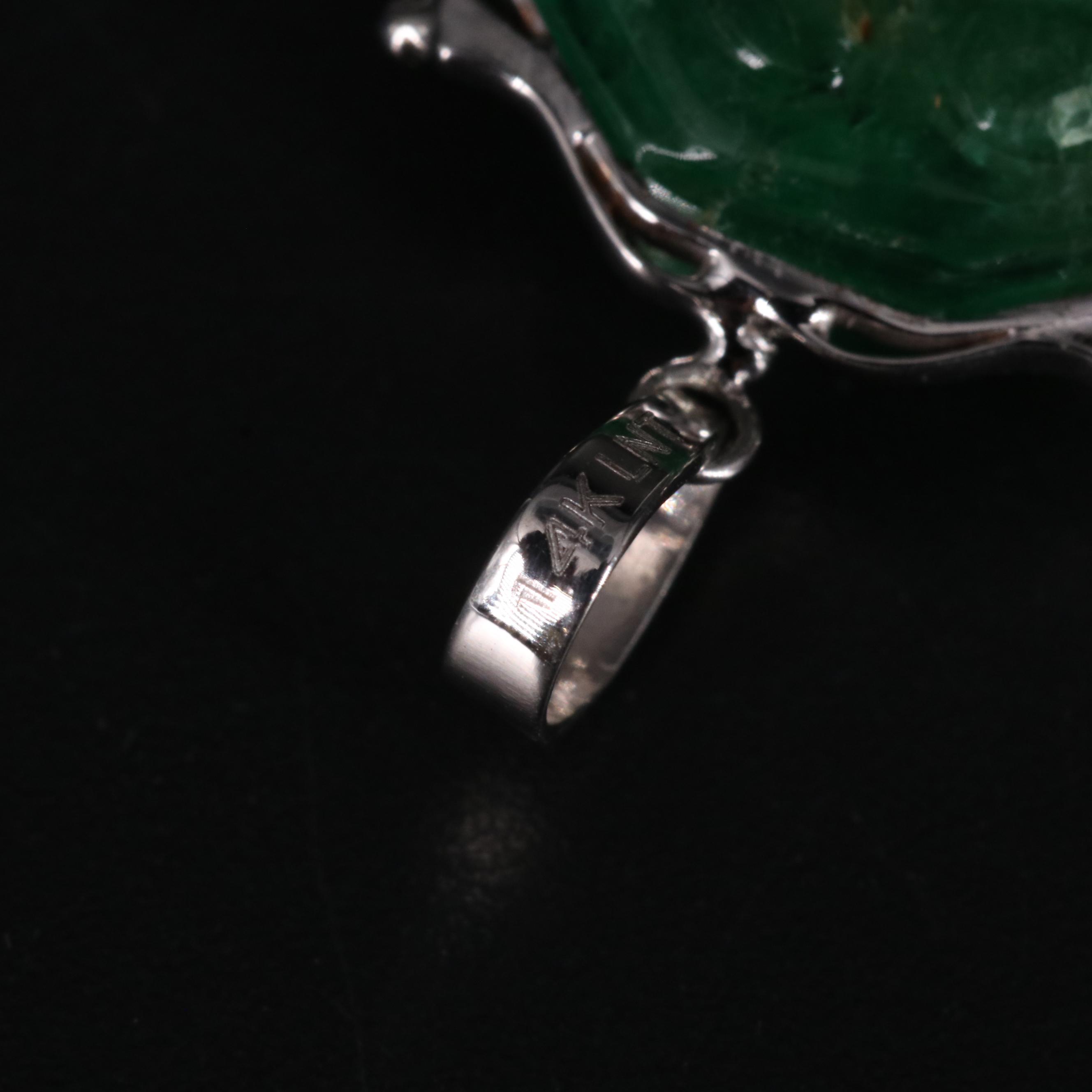 14K Emerald Pendant