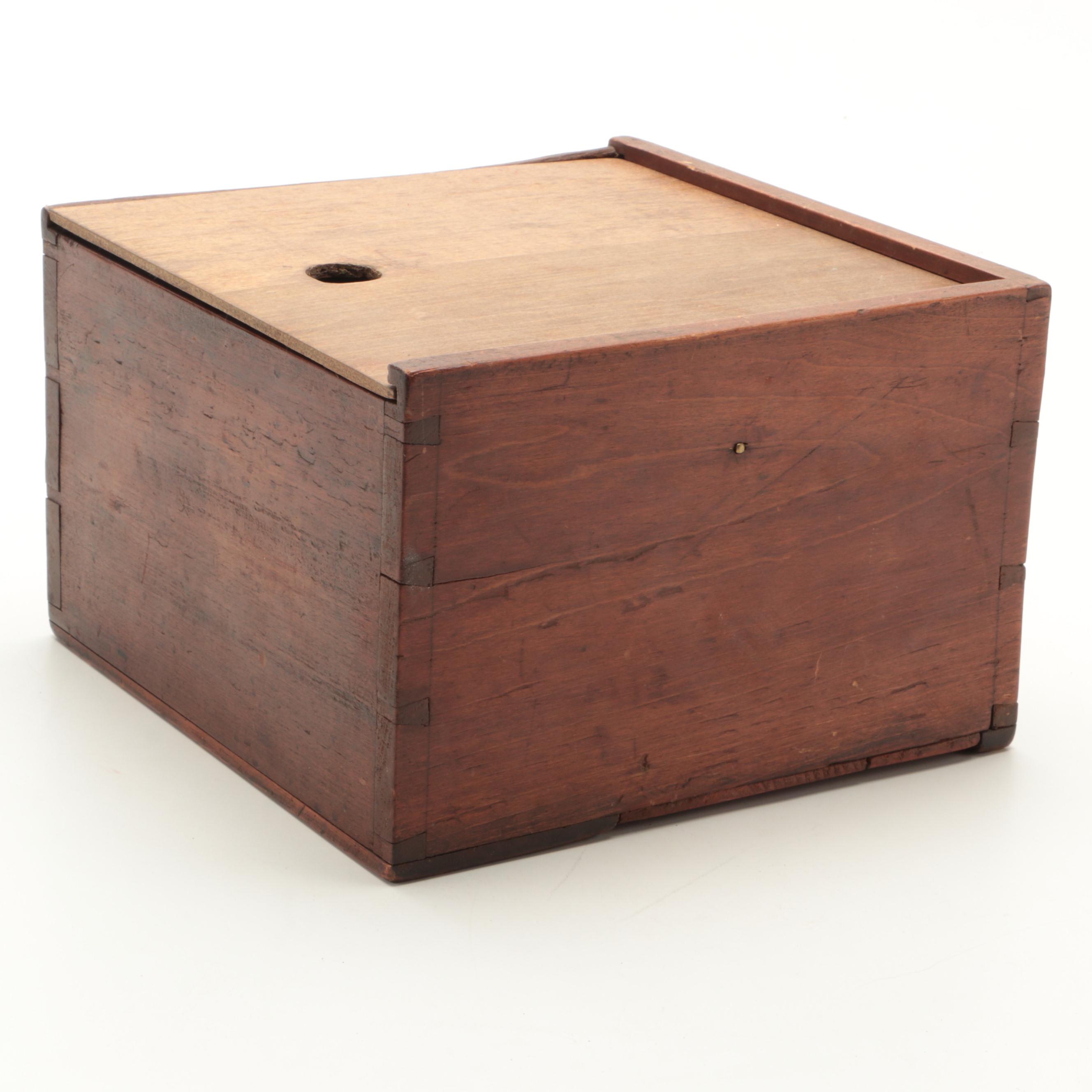 S. Thaxter Gimbaled Boxed Ship's Dry Compass