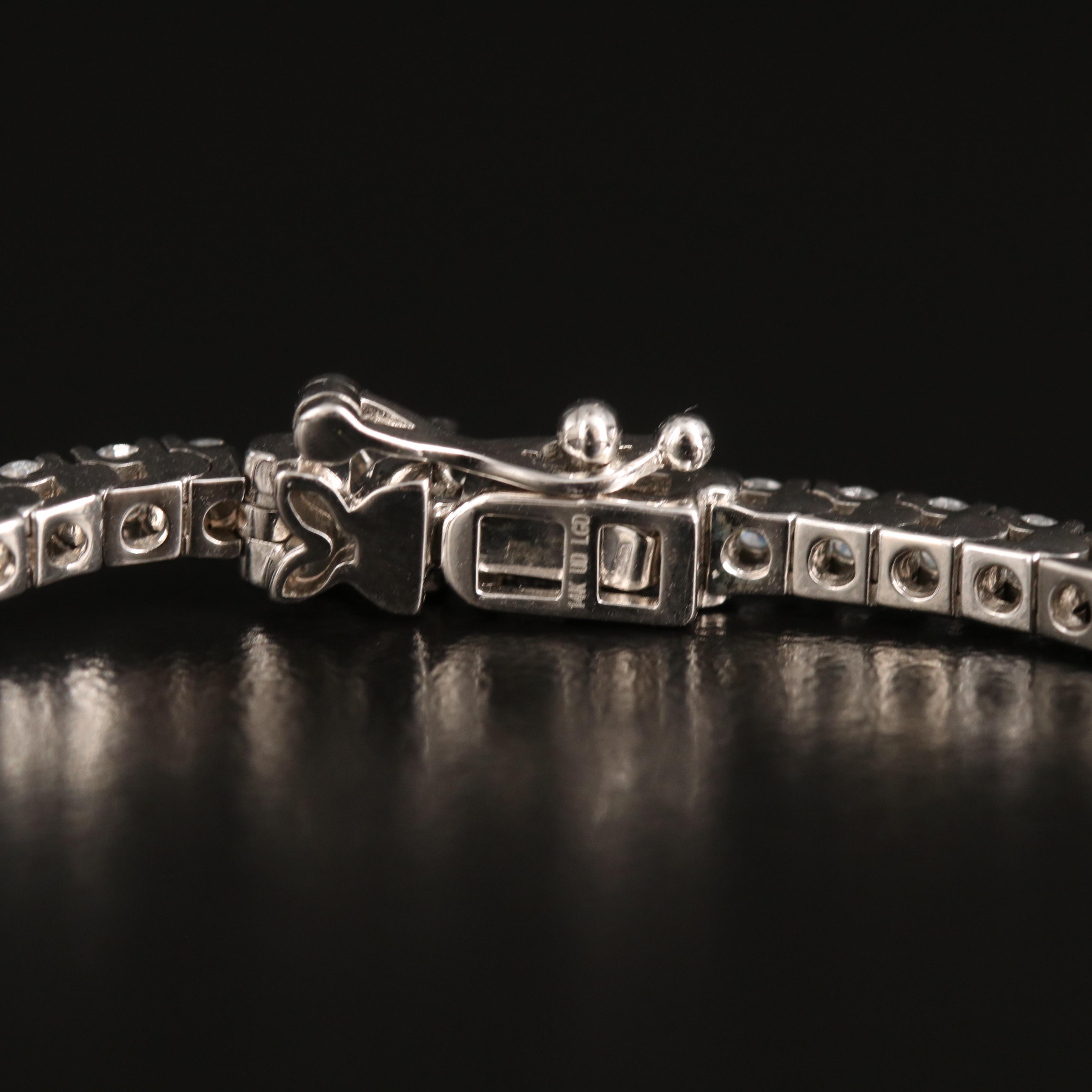 14K 3.00 CTW Lab Grown Diamond Line Bracelet with IGI Report