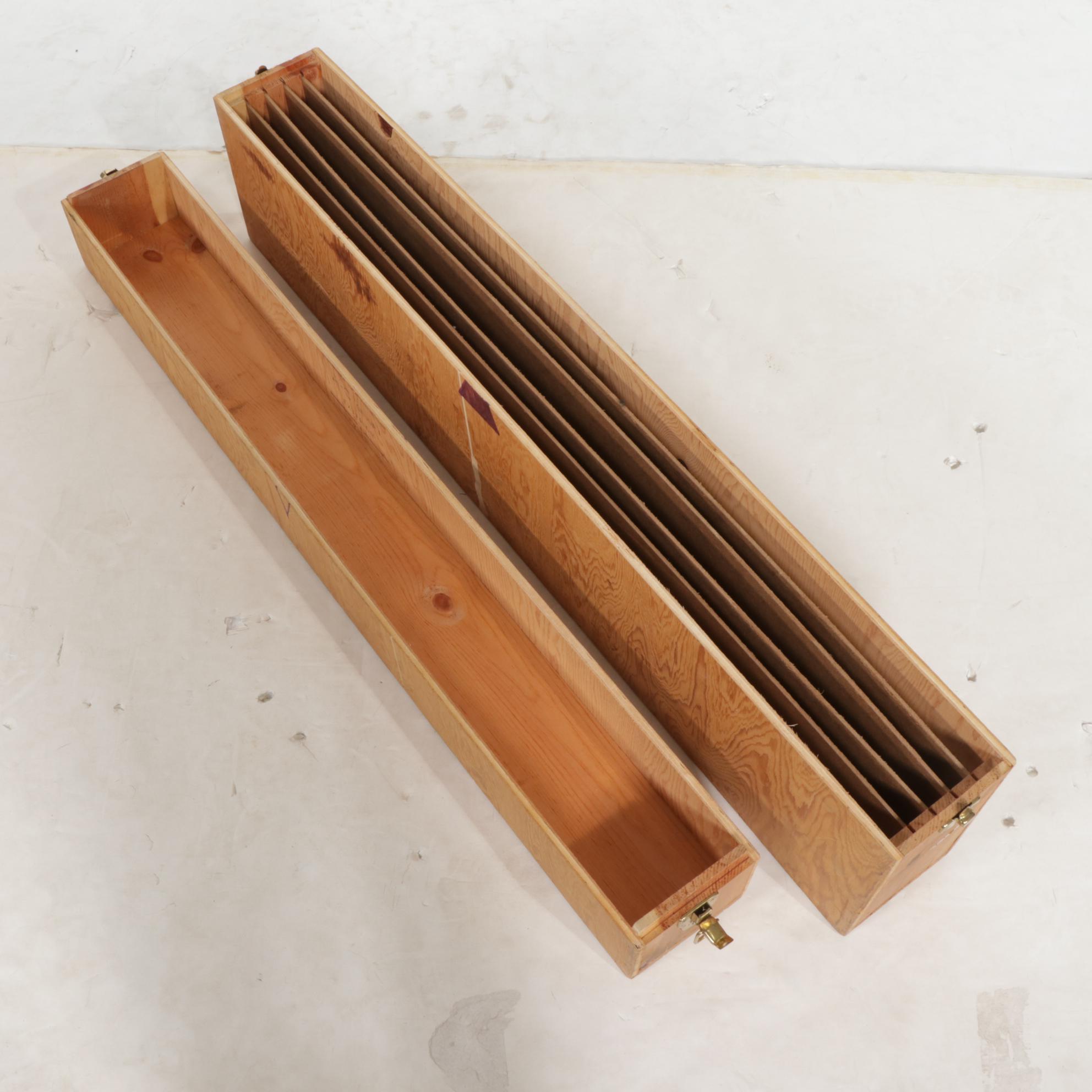 Contemporary Bench-Made Walnut and Glass Tabletop Display Case