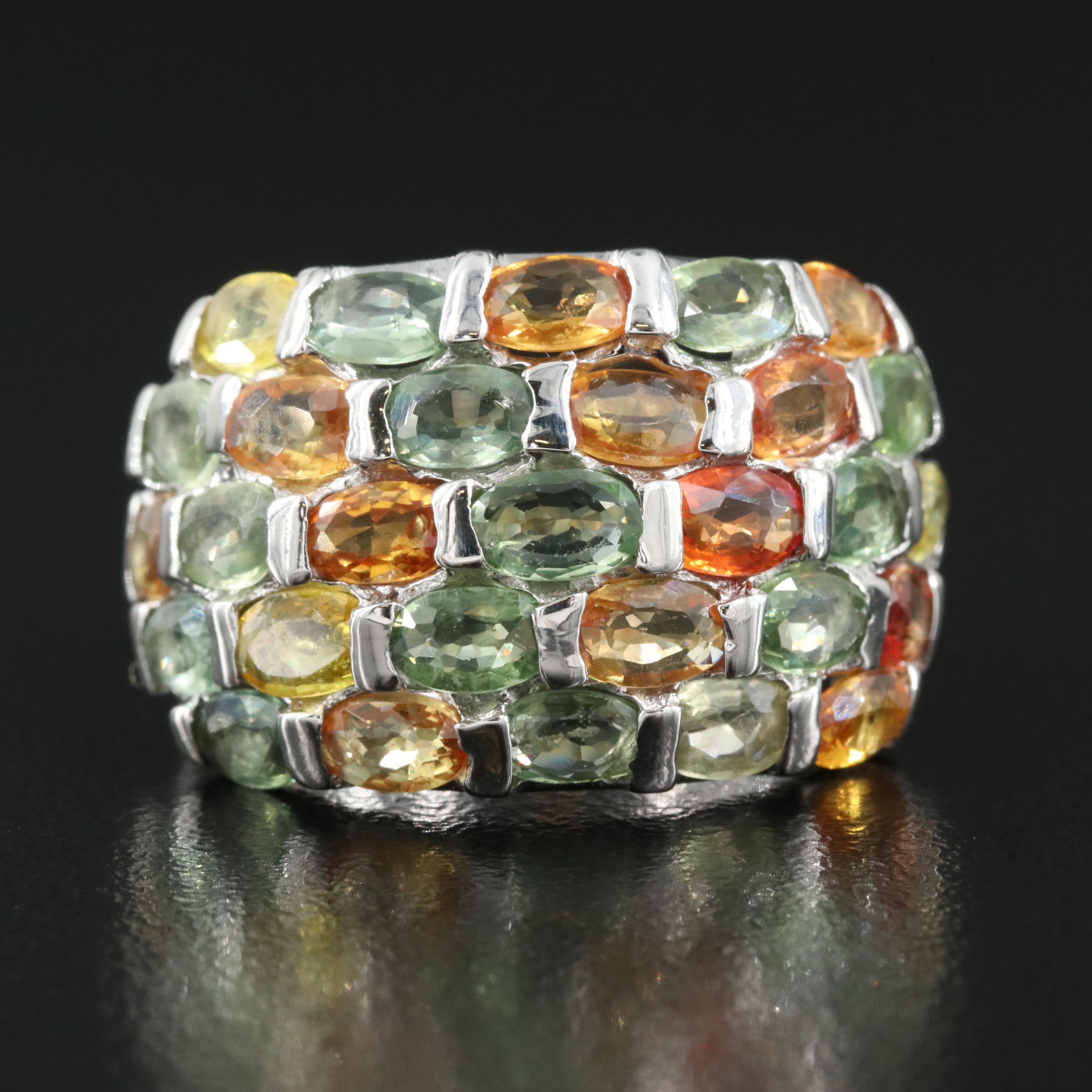 Sterling Silver Sapphire Ring