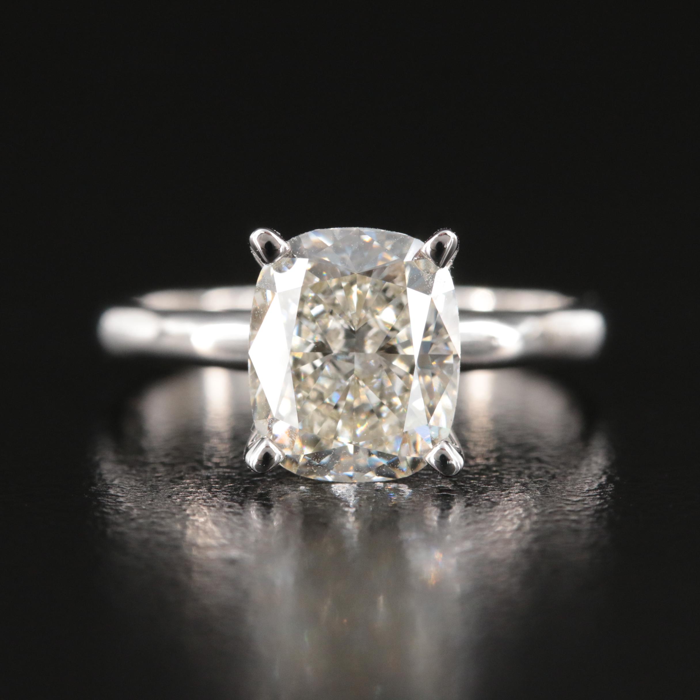 14K 3.44 CT Lab Grown Diamond Solitaire Ring