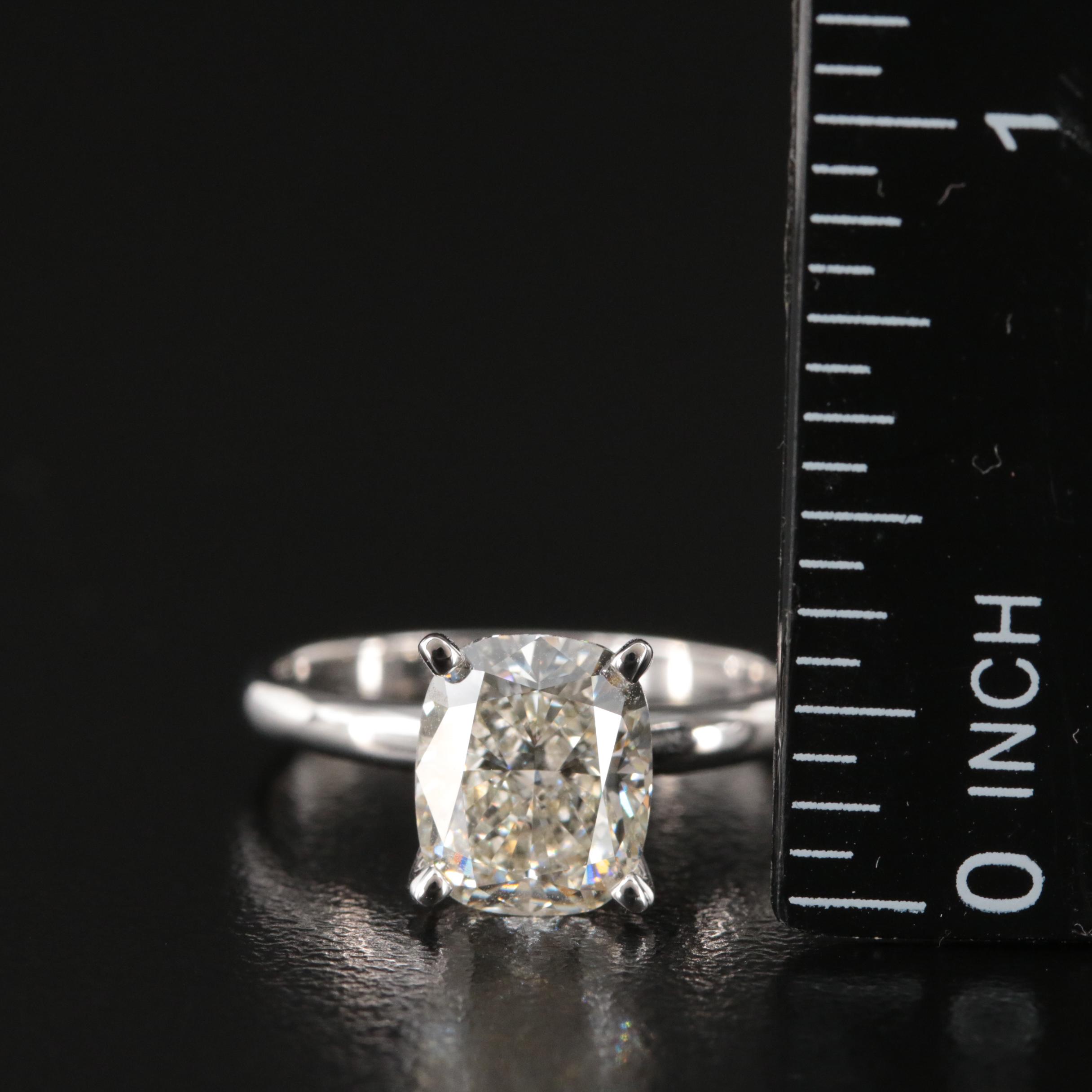 14K 3.44 CT Lab Grown Diamond Solitaire Ring
