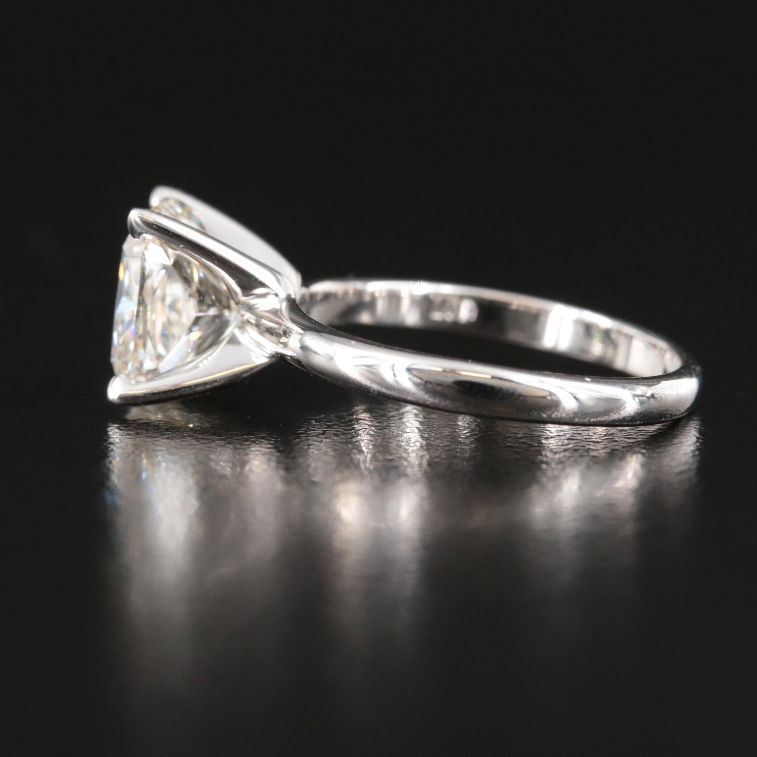 14K 3.44 CT Lab Grown Diamond Solitaire Ring