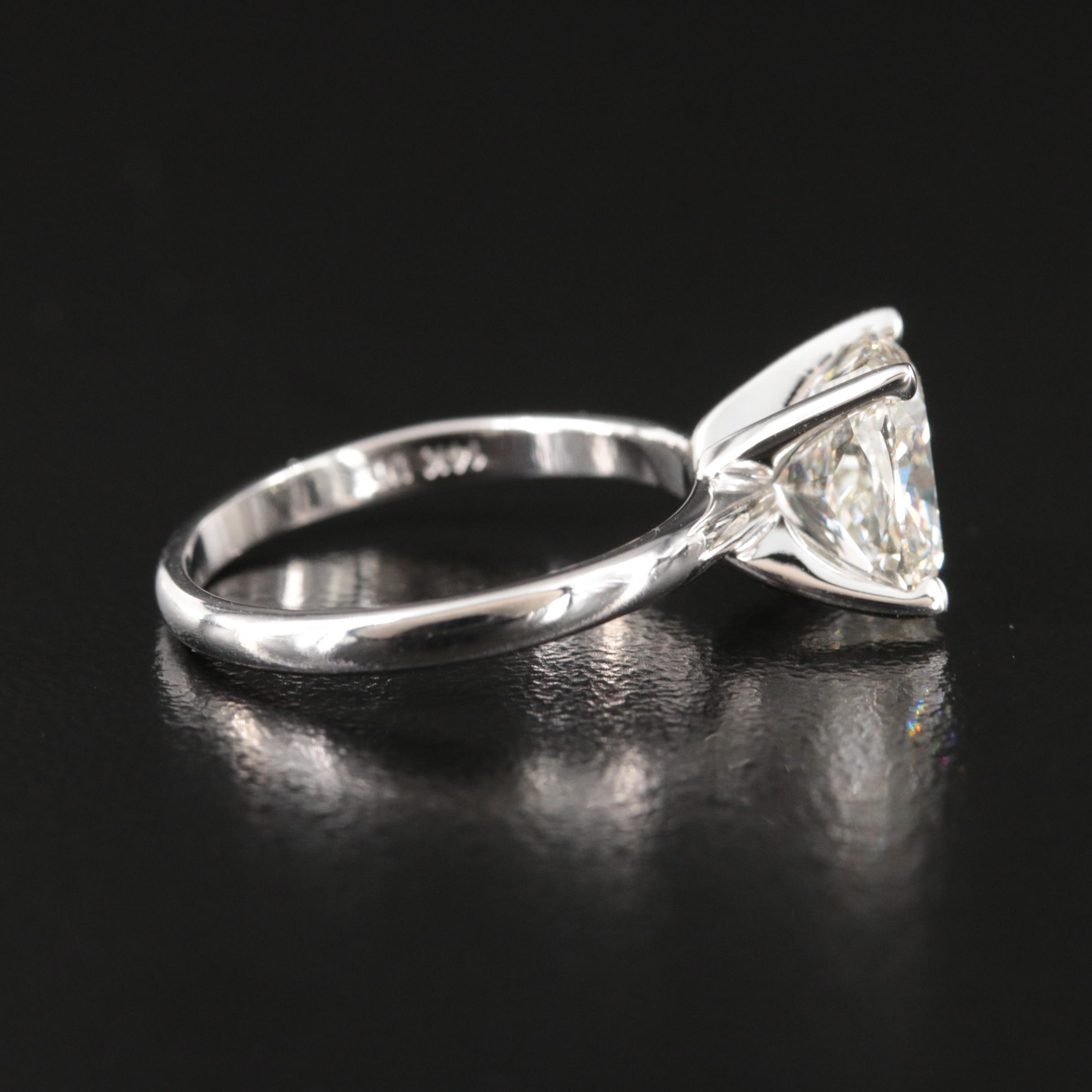 14K 3.44 CT Lab Grown Diamond Solitaire Ring