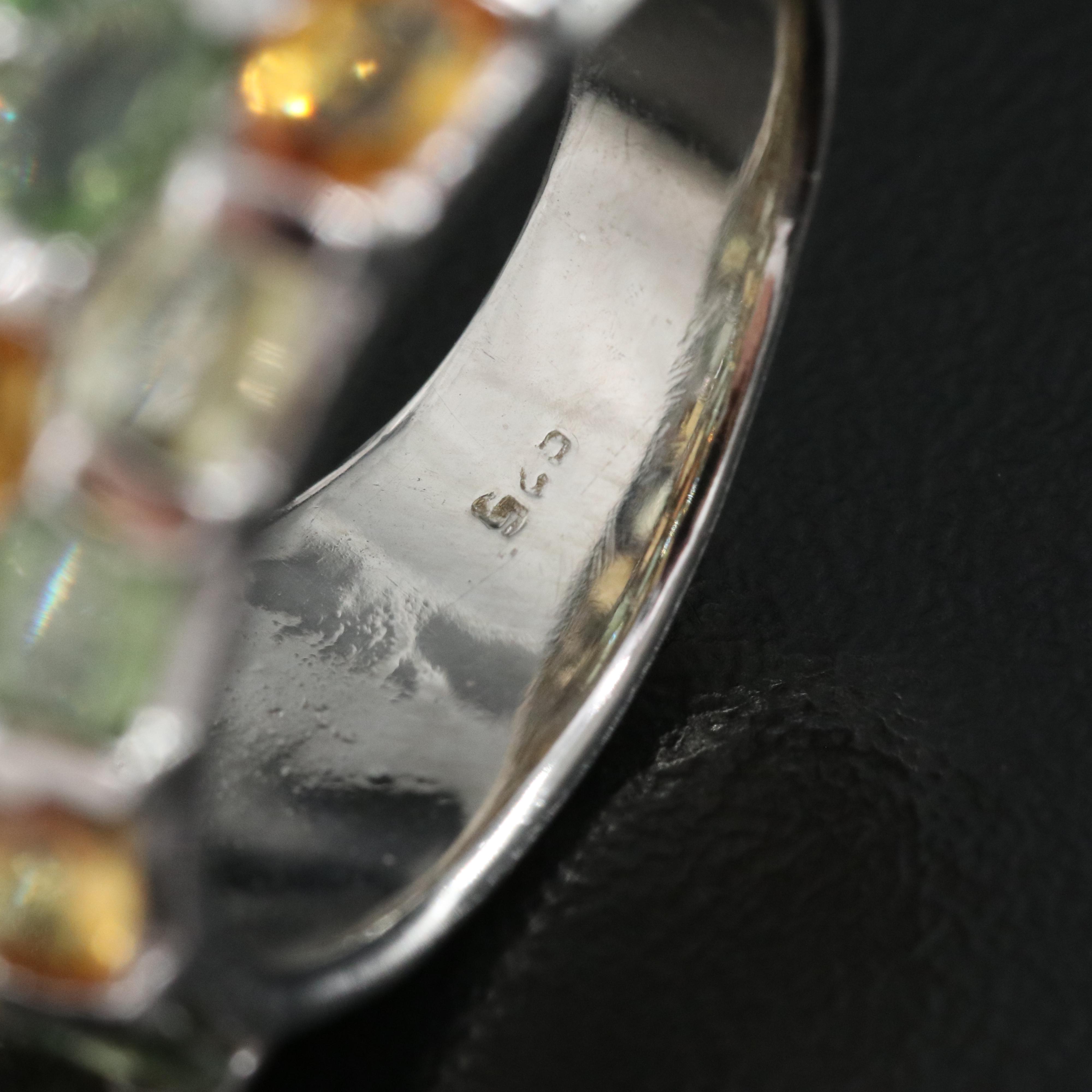 Sterling Silver Sapphire Ring