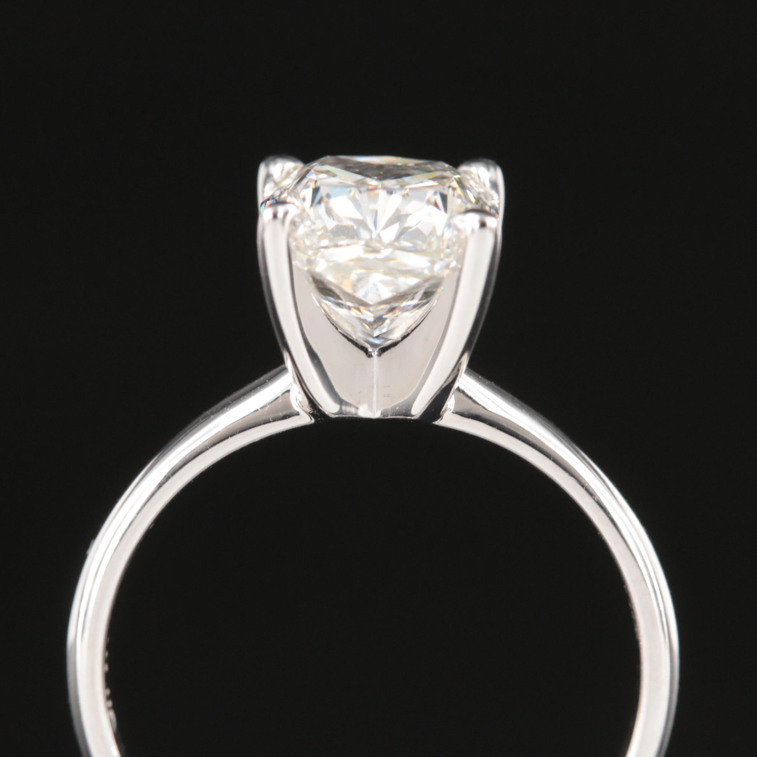 14K 3.44 CT Lab Grown Diamond Solitaire Ring