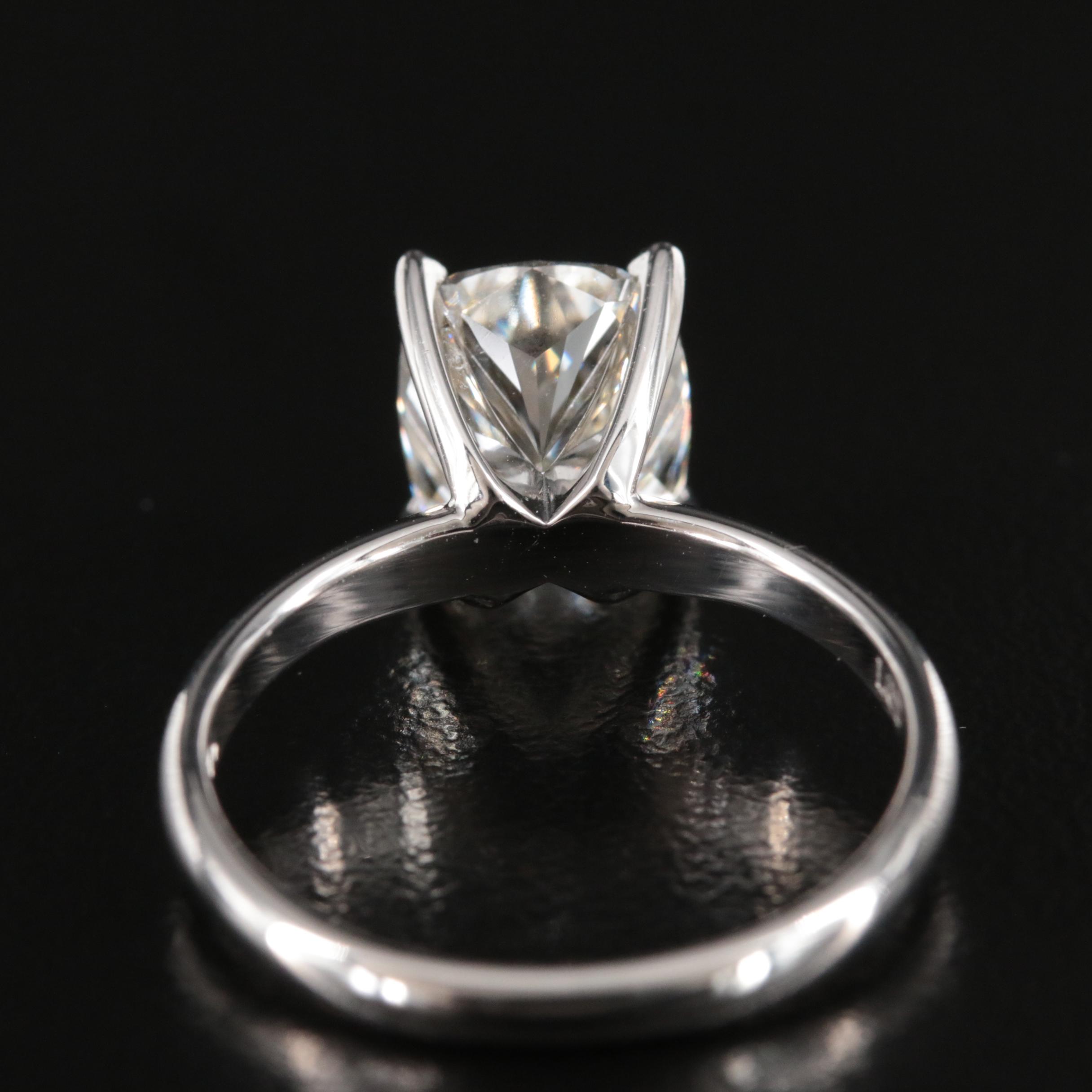 14K 3.44 CT Lab Grown Diamond Solitaire Ring
