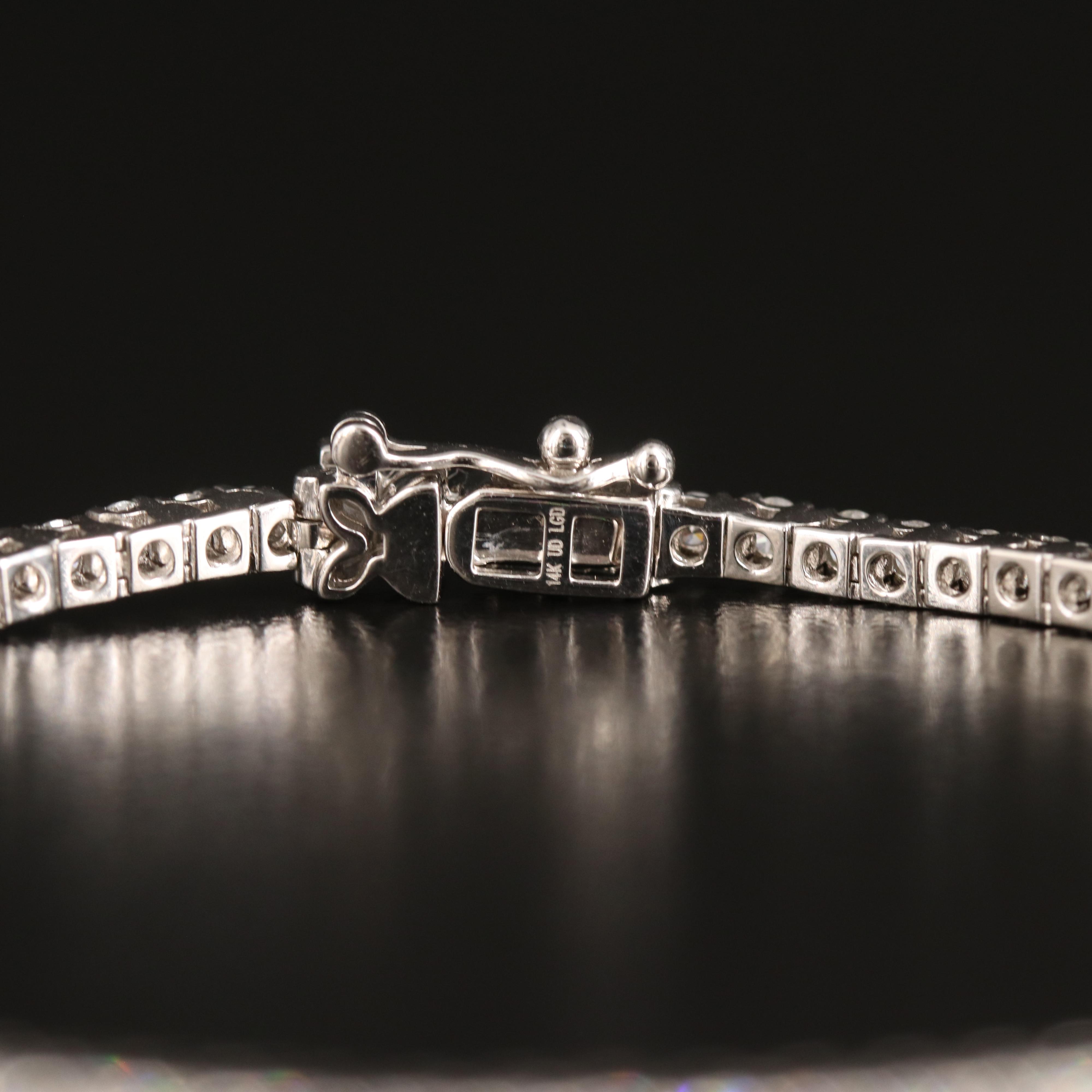 14K 3.00 CTW Lab Grown Diamond Line Bracelet with IGI Report