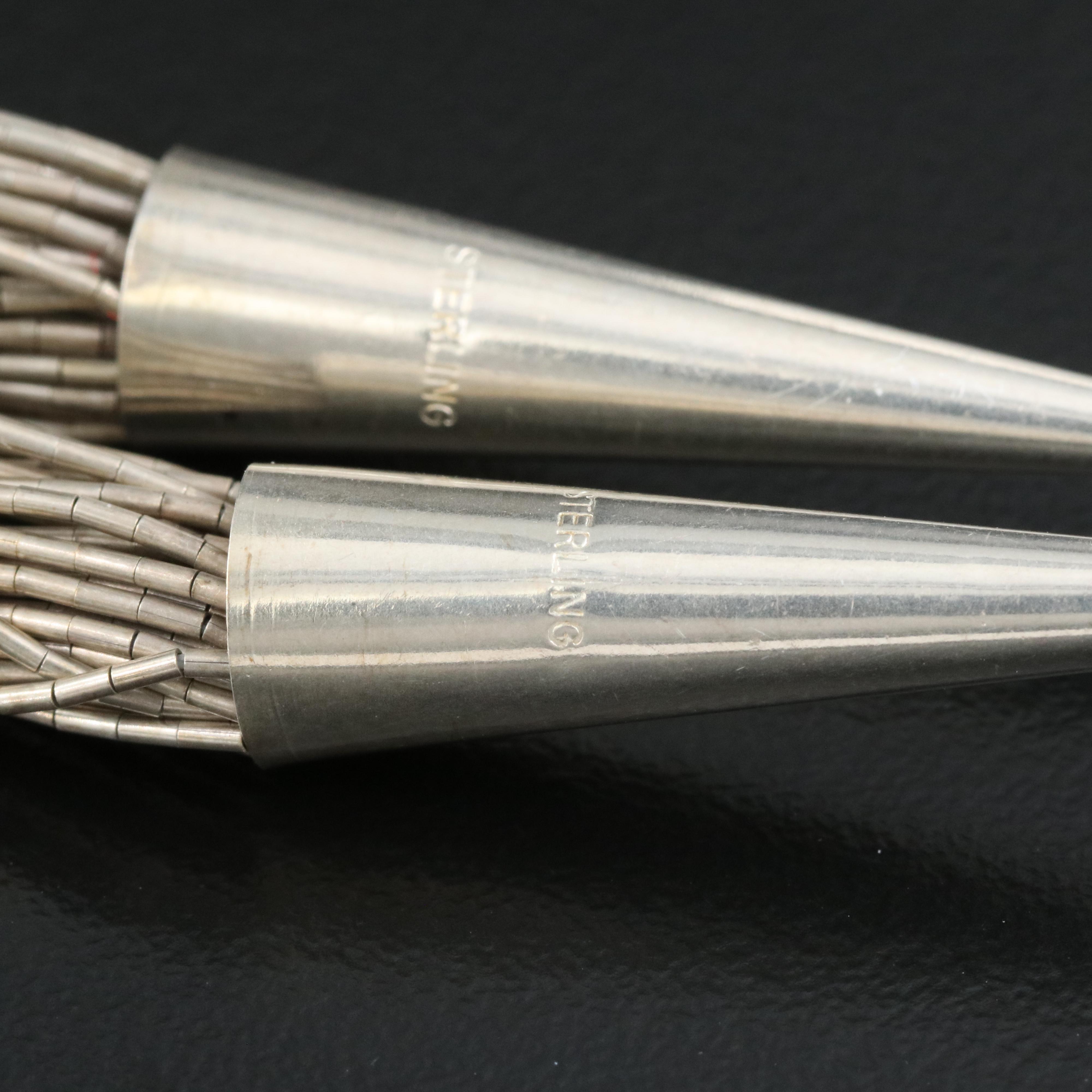 50 Strand Sterling Liquid Silver Necklace