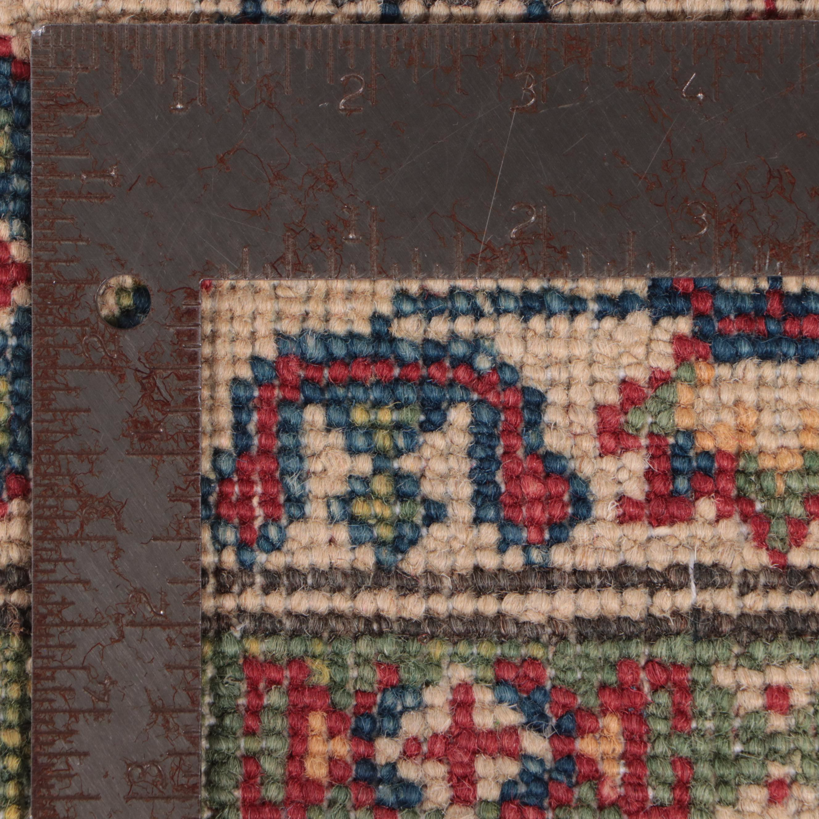 3'3 x 4'11 Hand-Knotted Pakistani Kazak Accent Rug