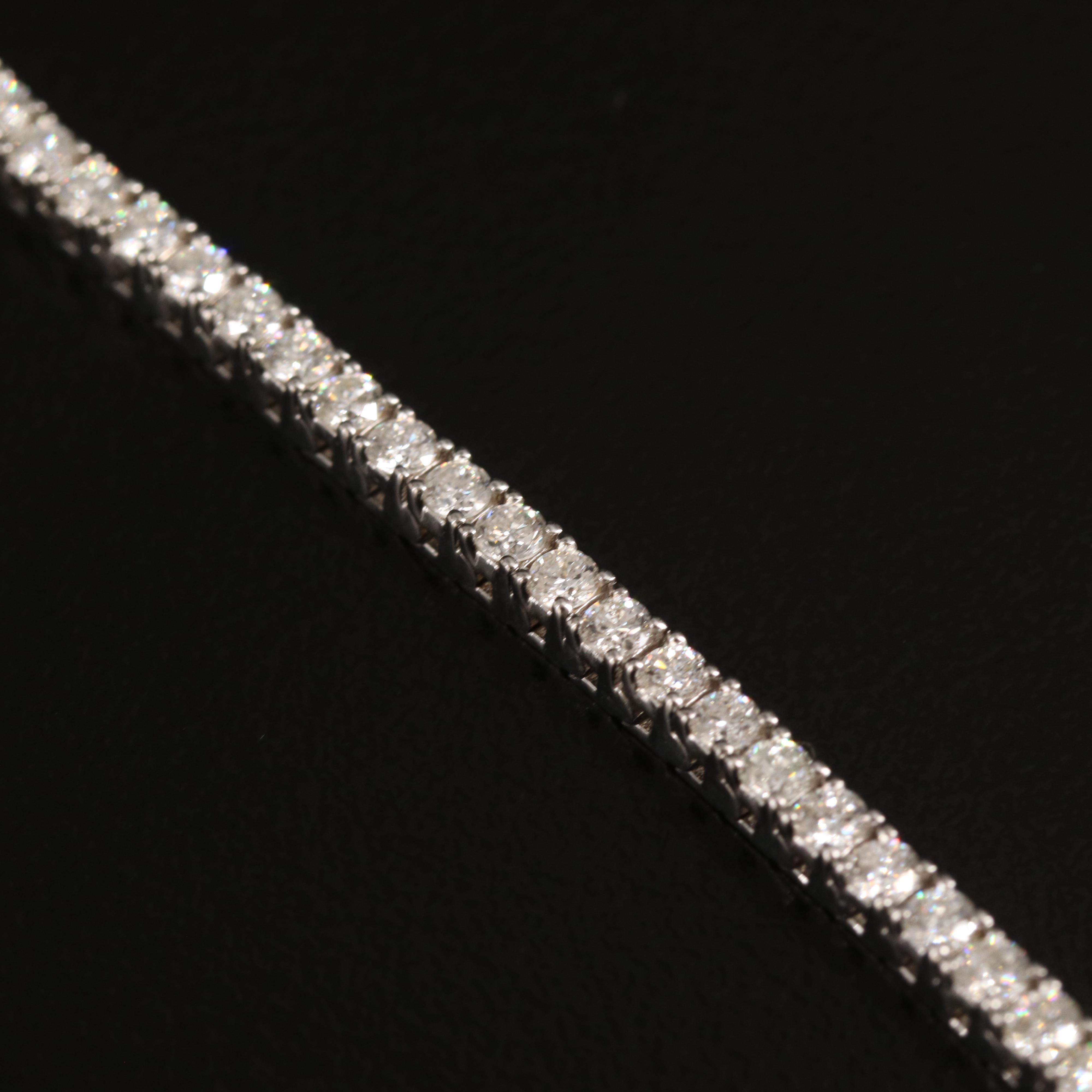 14K 3.00 CTW Lab Grown Diamond Line Bracelet with IGI Report