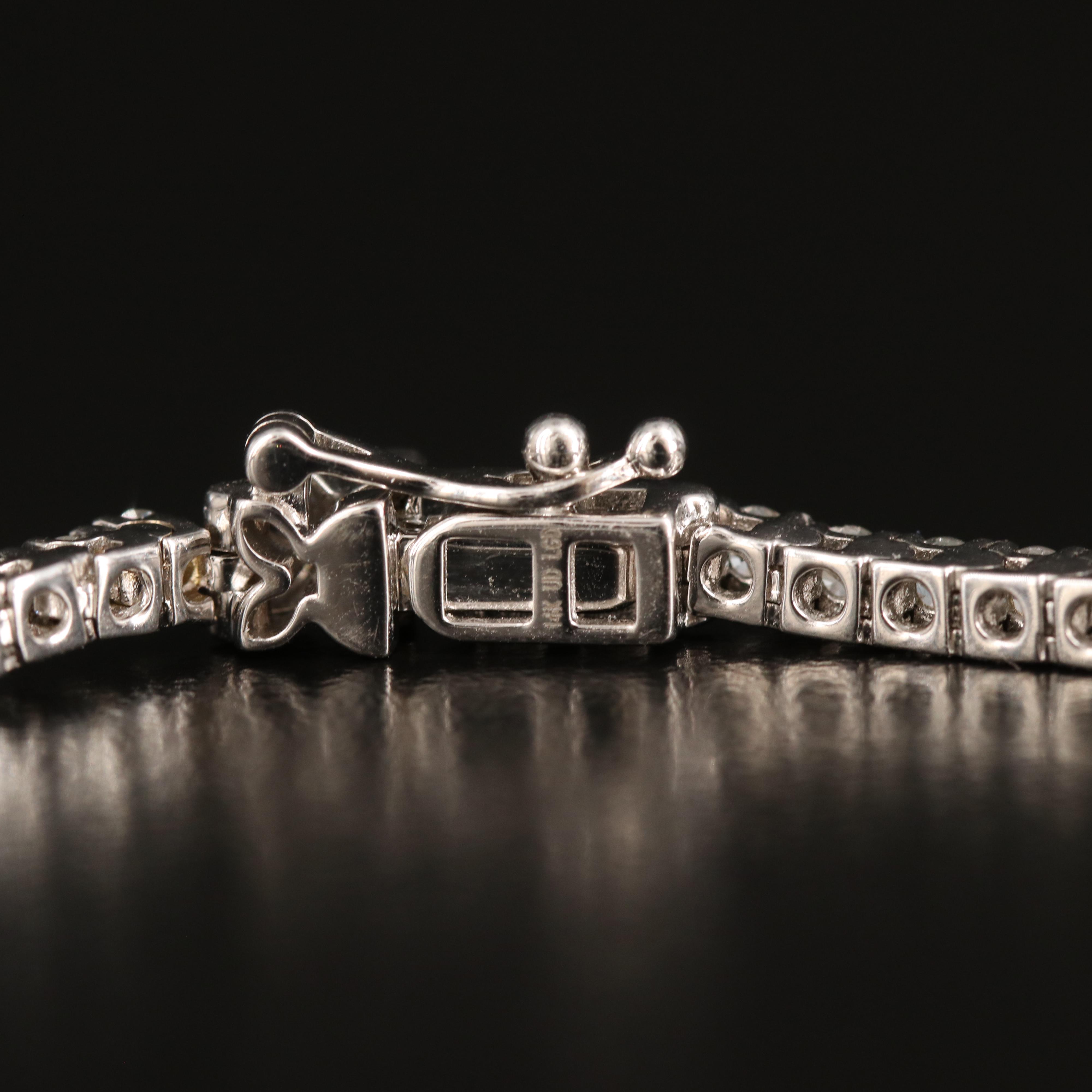 14K 3.00 CTW Lab Grown Diamond Line Bracelet with IGI Report