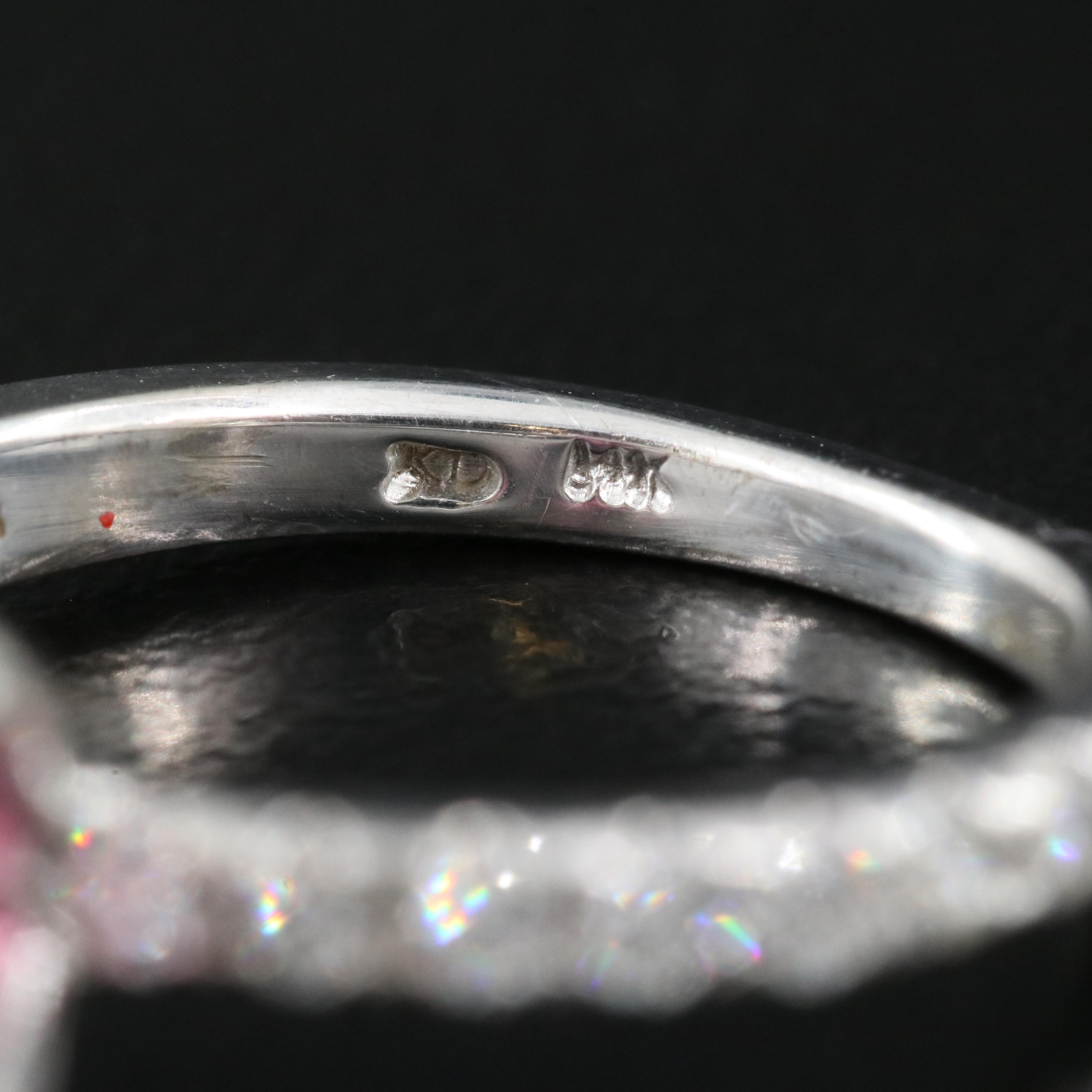 14K Tourmaline and Diamond Ring with GIA Report