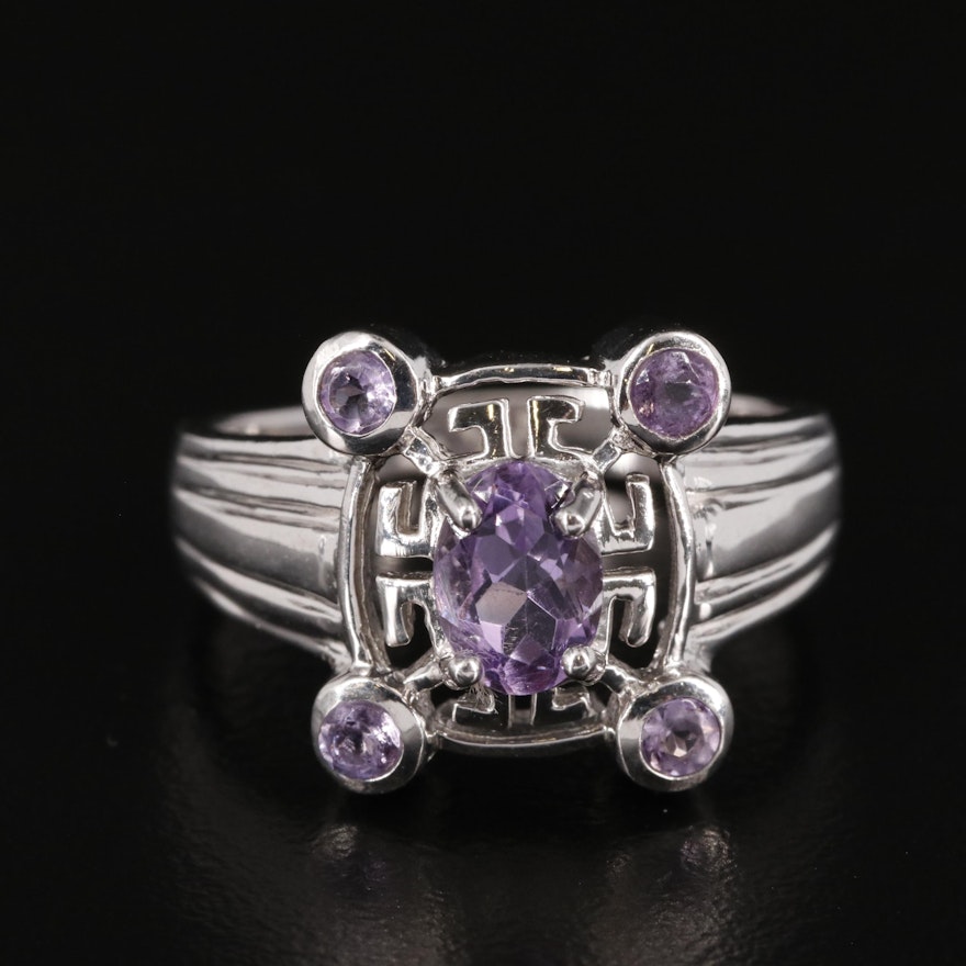 Sterling Amethyst Ring