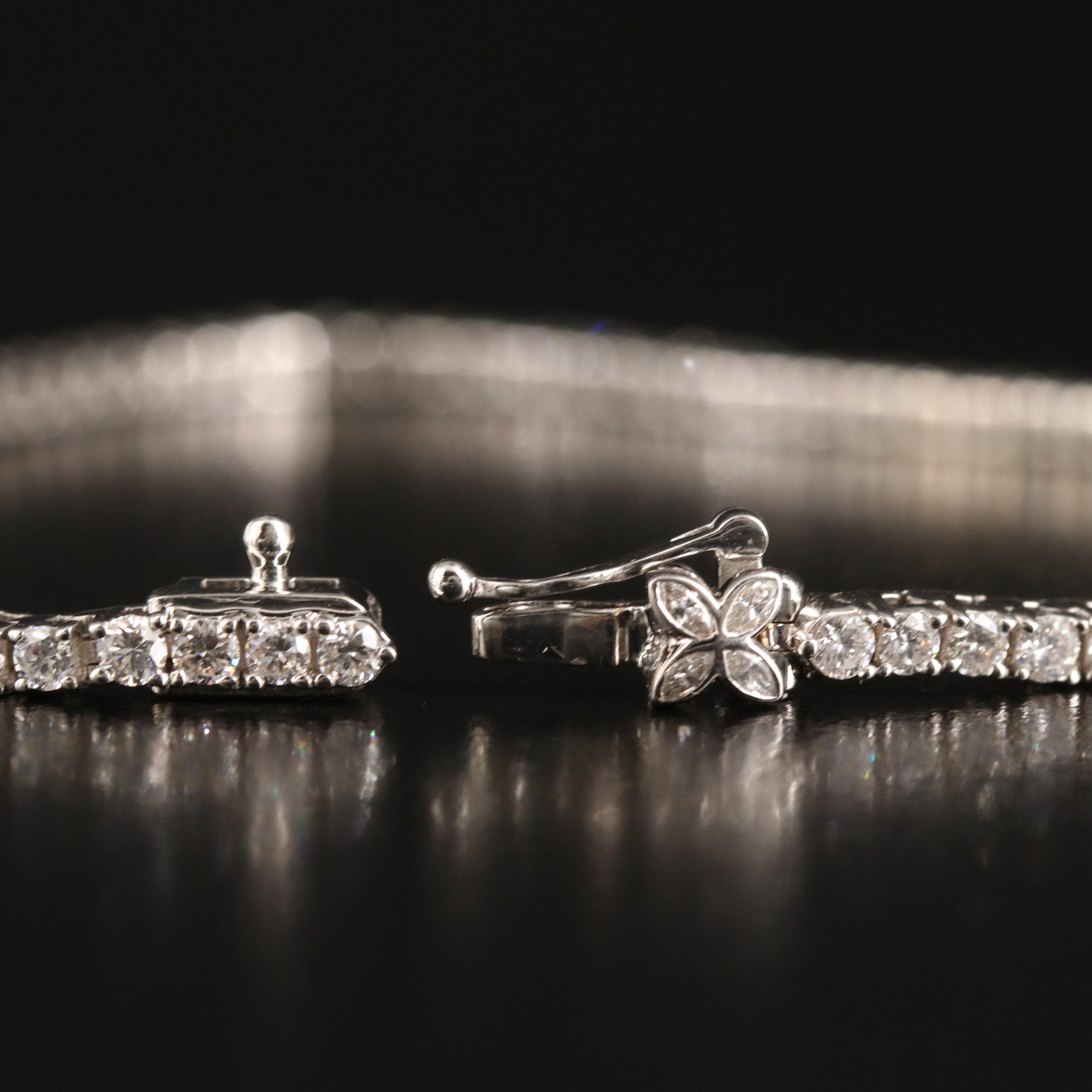 14K 3.00 CTW Lab Grown Diamond Line Bracelet with IGI Report