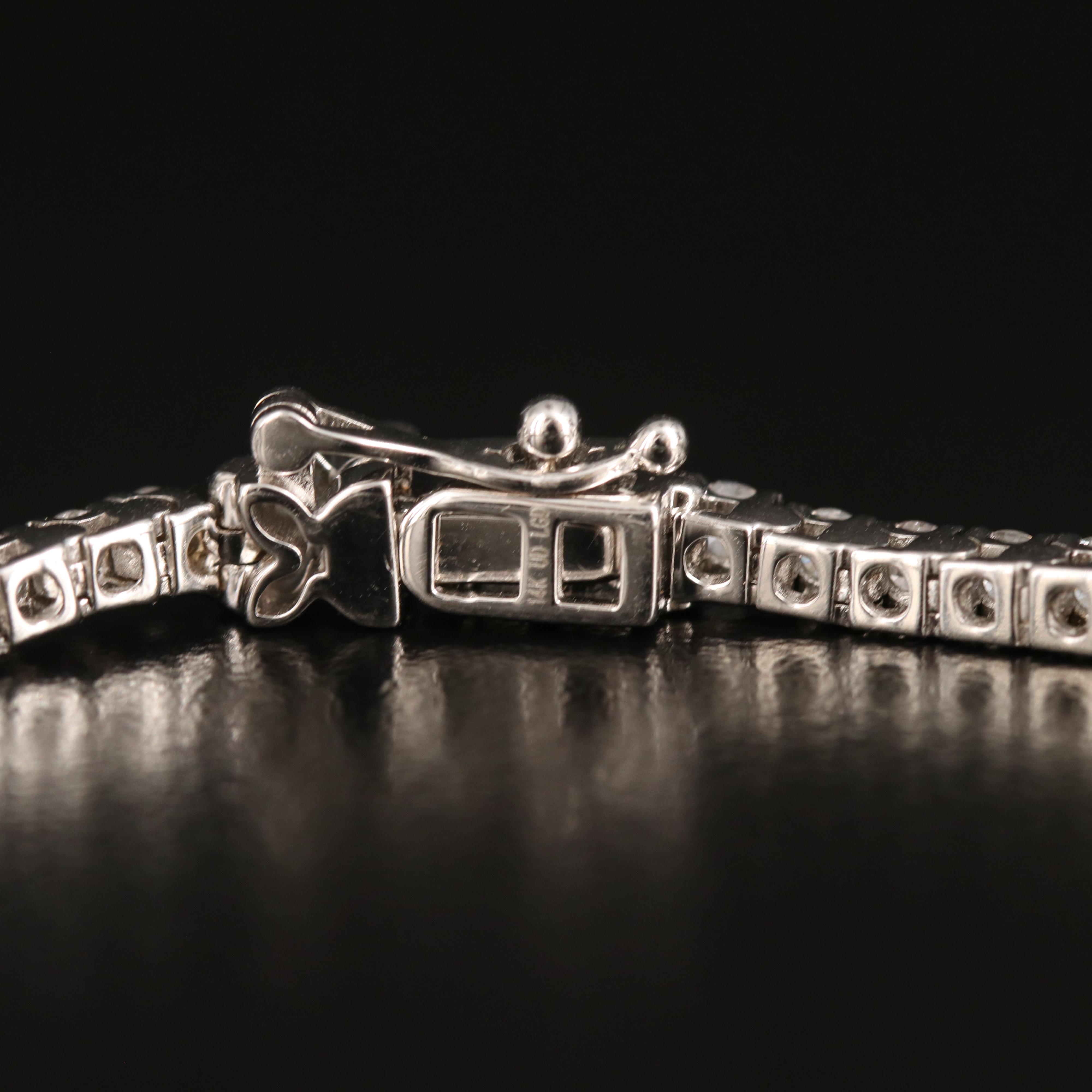 14K 3.00 CTW Lab Grown Diamond Line Bracelet with IGI Report