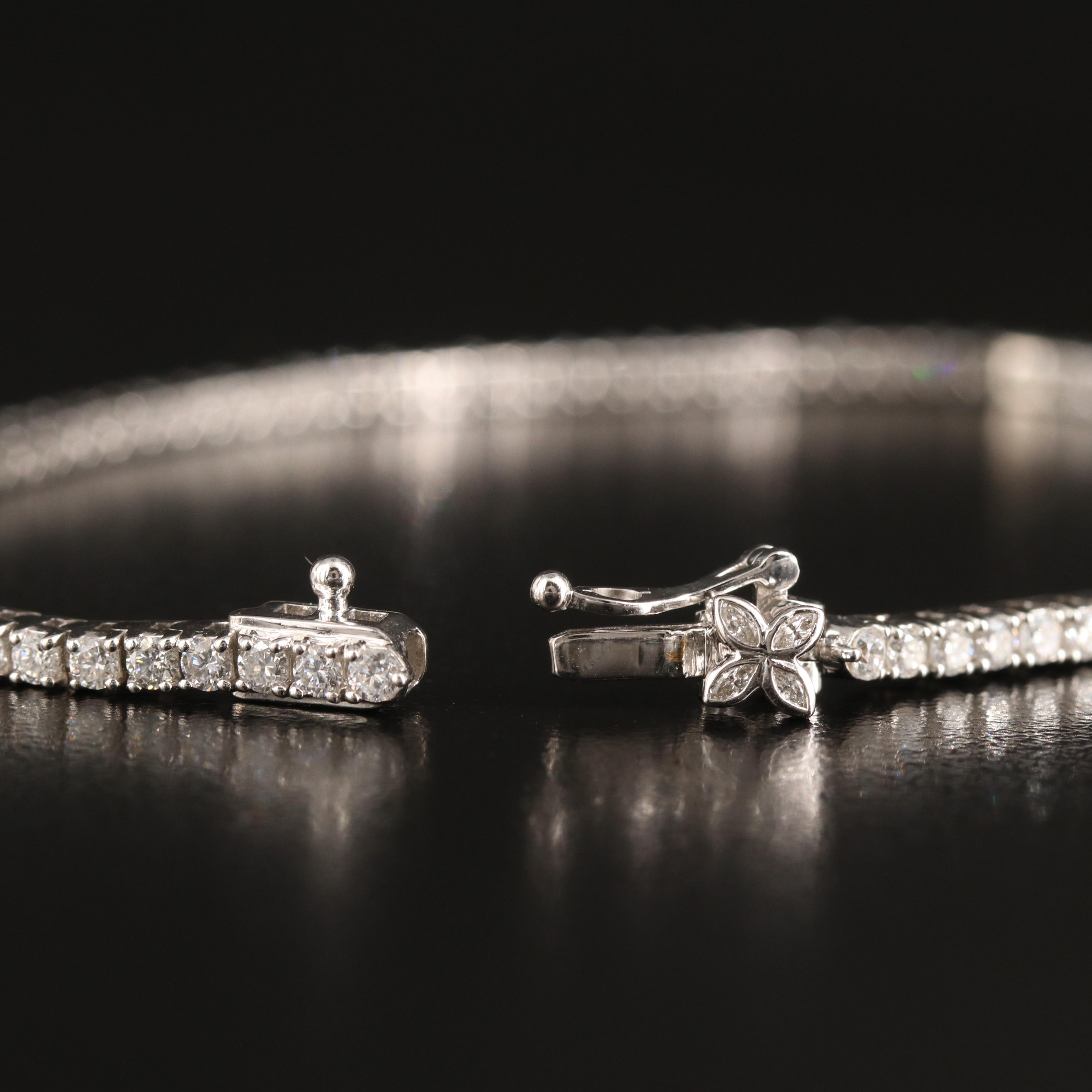 14K 3.00 CTW Lab Grown Diamond Line Bracelet with IGI Report