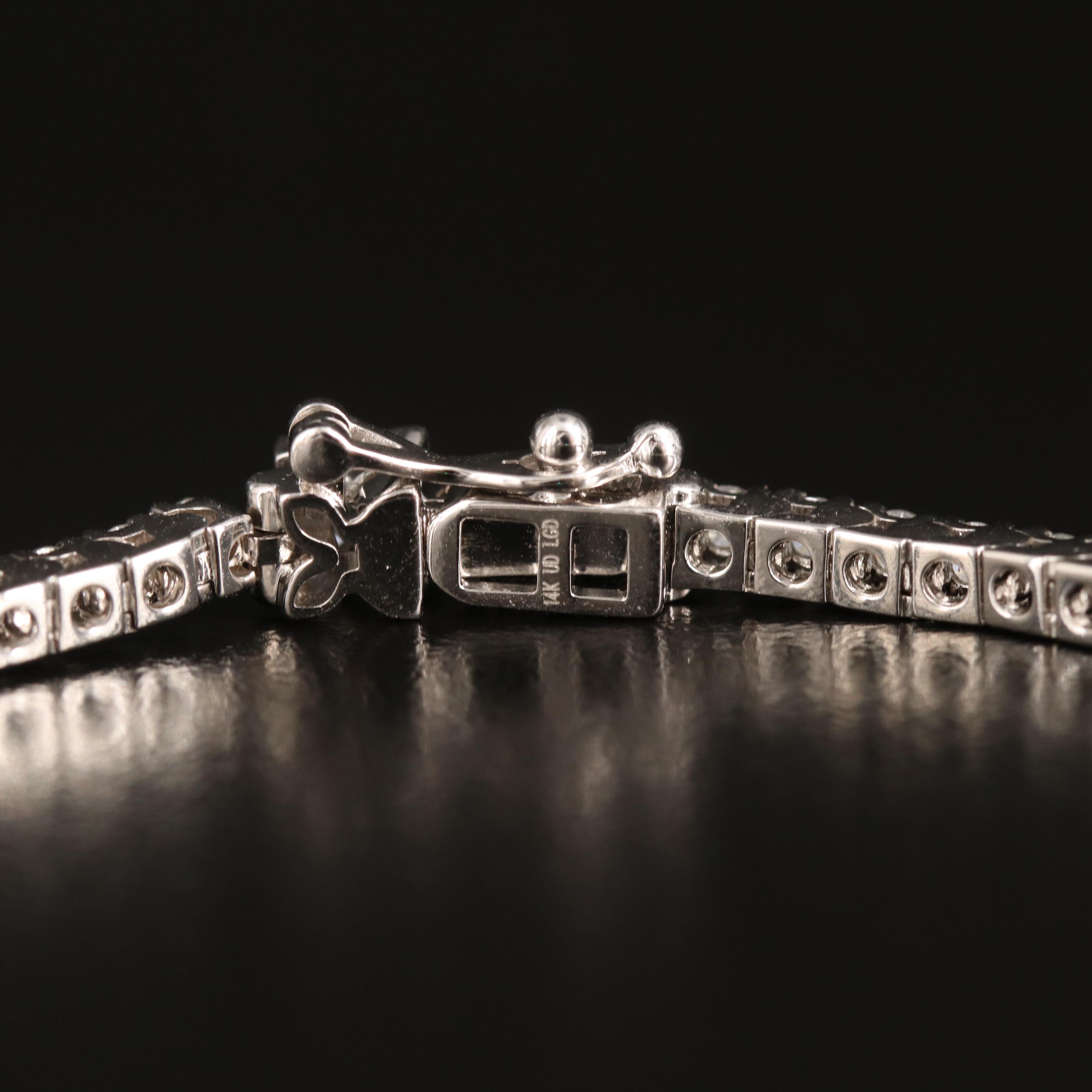 14K 3.00 CTW Lab Grown Diamond Line Bracelet with IGI Report