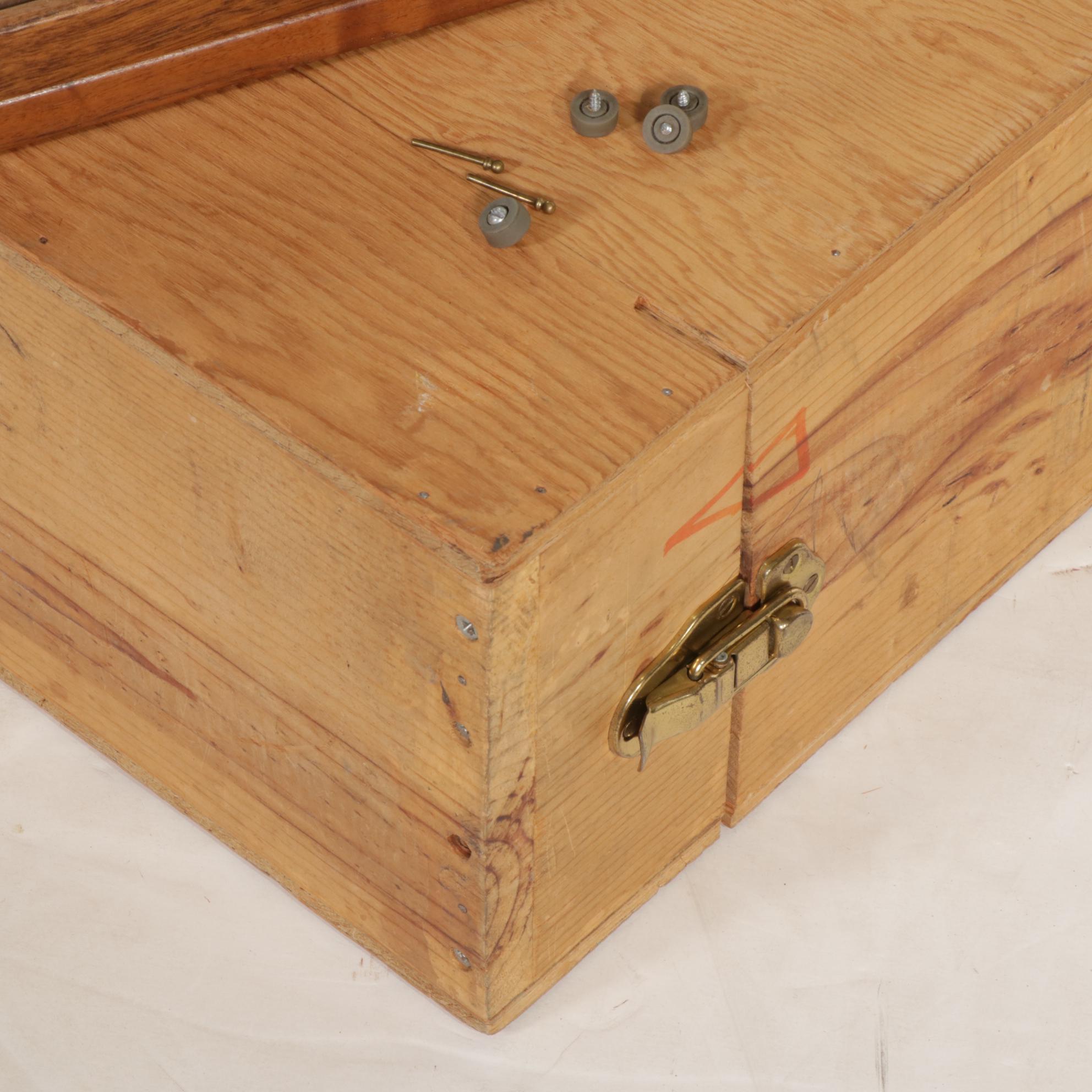 Contemporary Bench-Made Walnut and Glass Tabletop Display Case