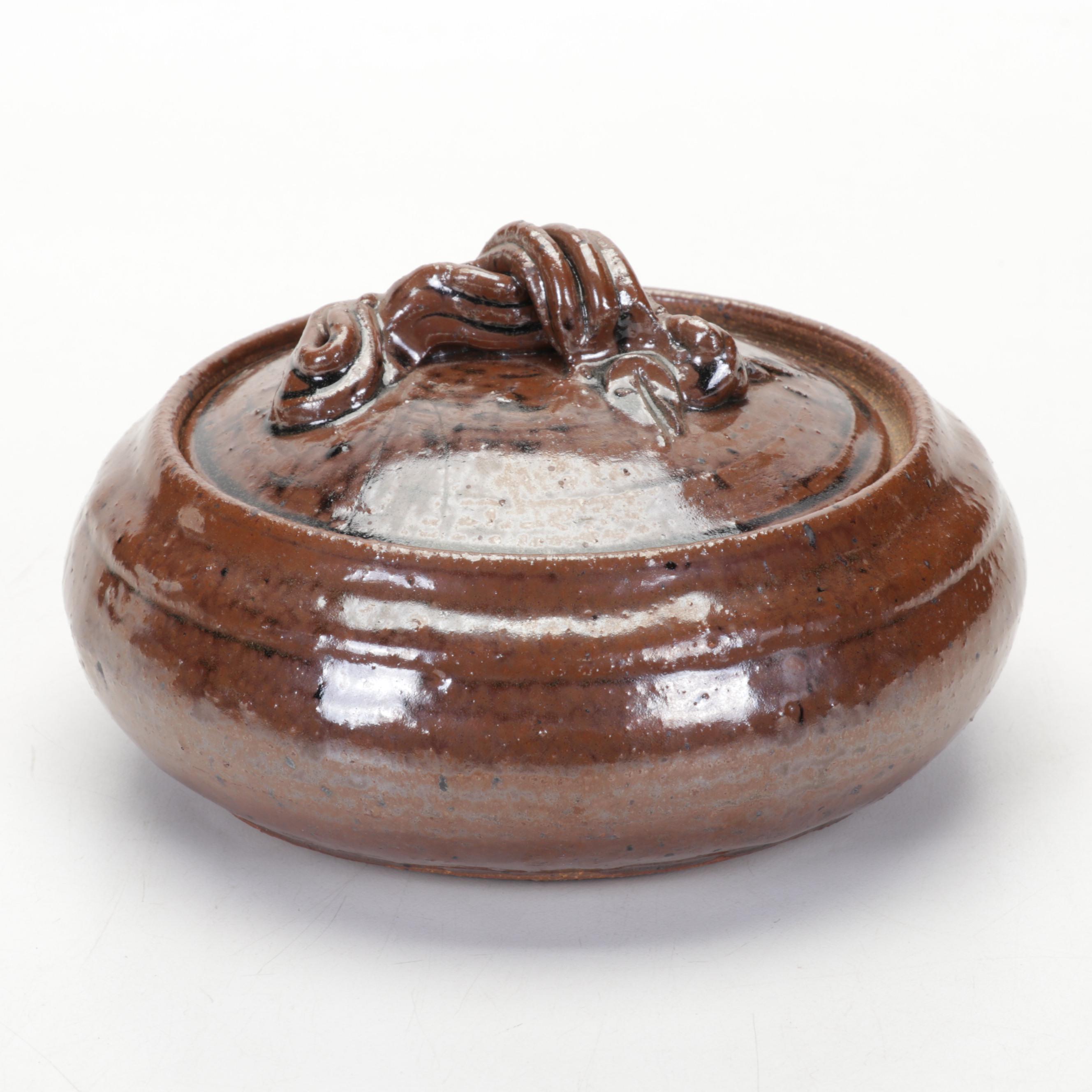 Betty Talbott and Other Studio Glazed Stoneware Lidded Vessels