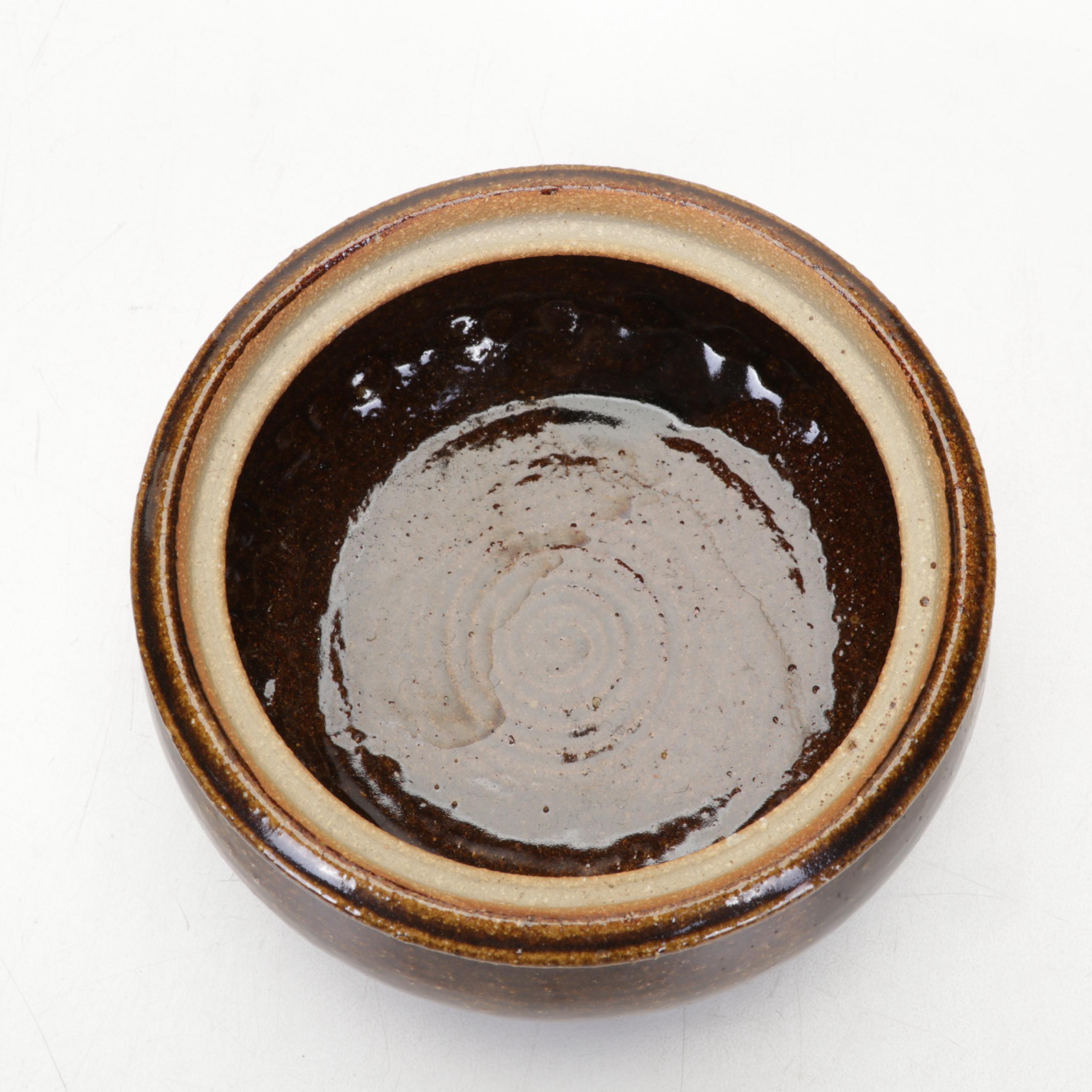 Betty Talbott and Other Studio Glazed Stoneware Lidded Vessels