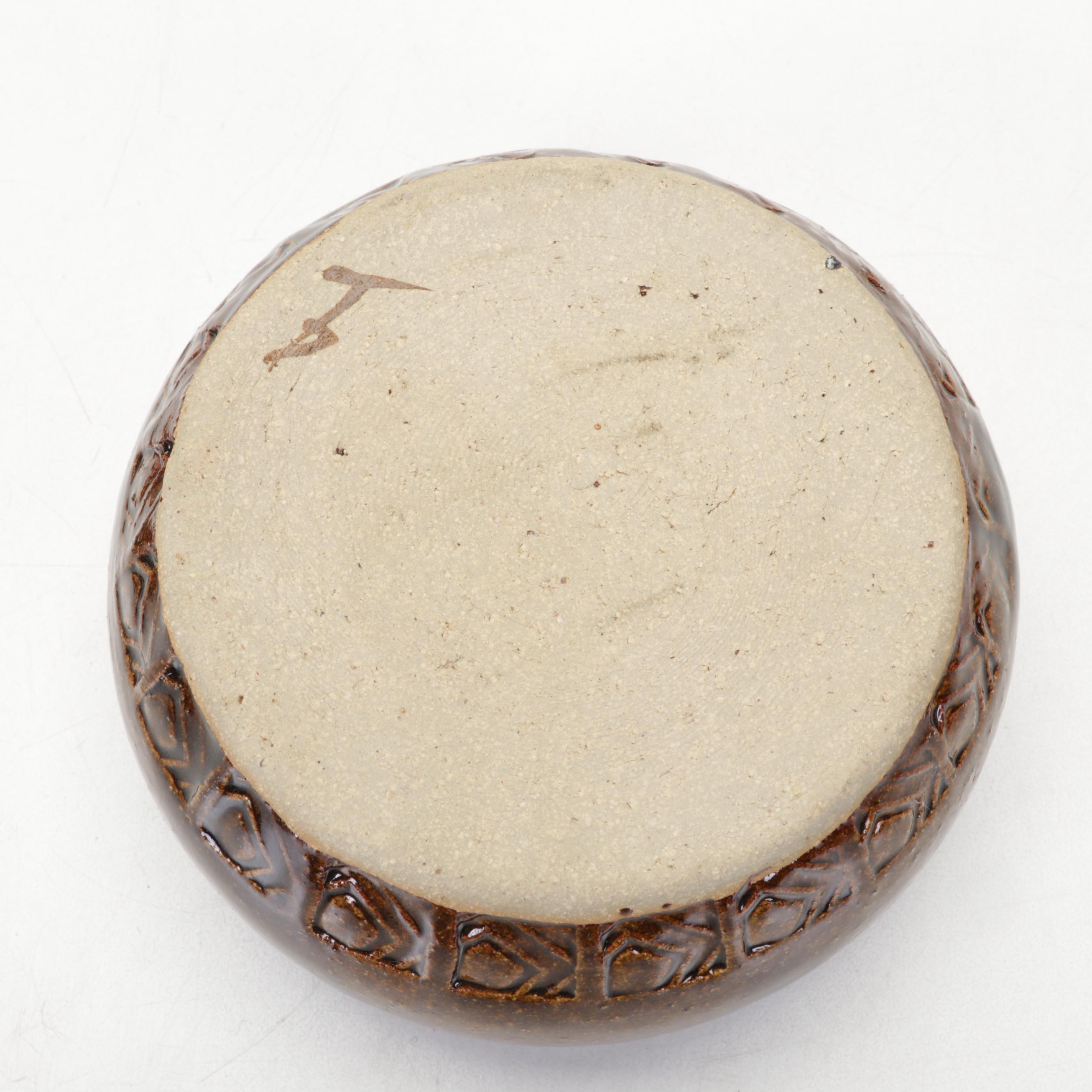 Betty Talbott and Other Studio Glazed Stoneware Lidded Vessels