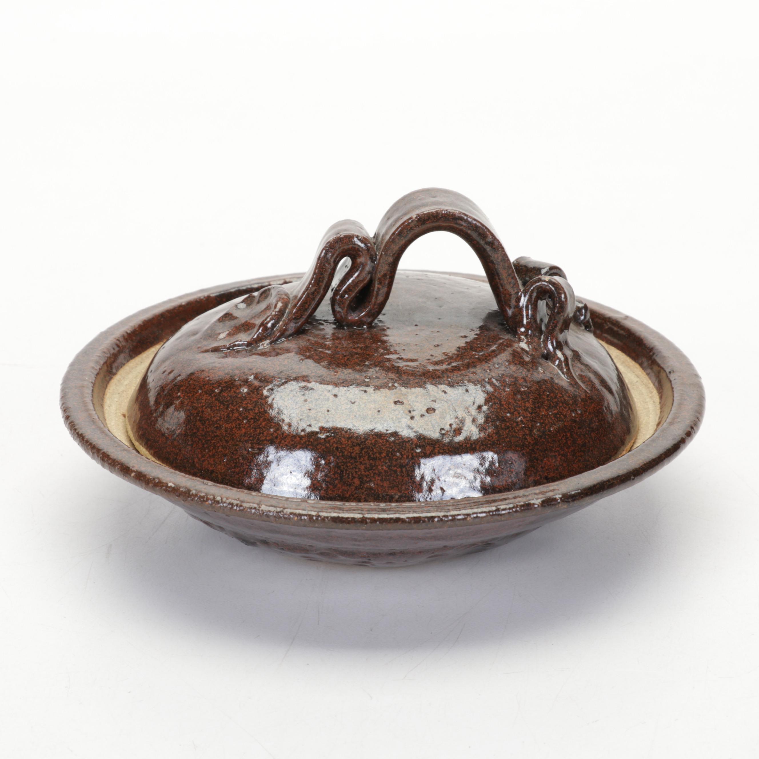 Betty Talbott and Other Studio Glazed Stoneware Lidded Vessels