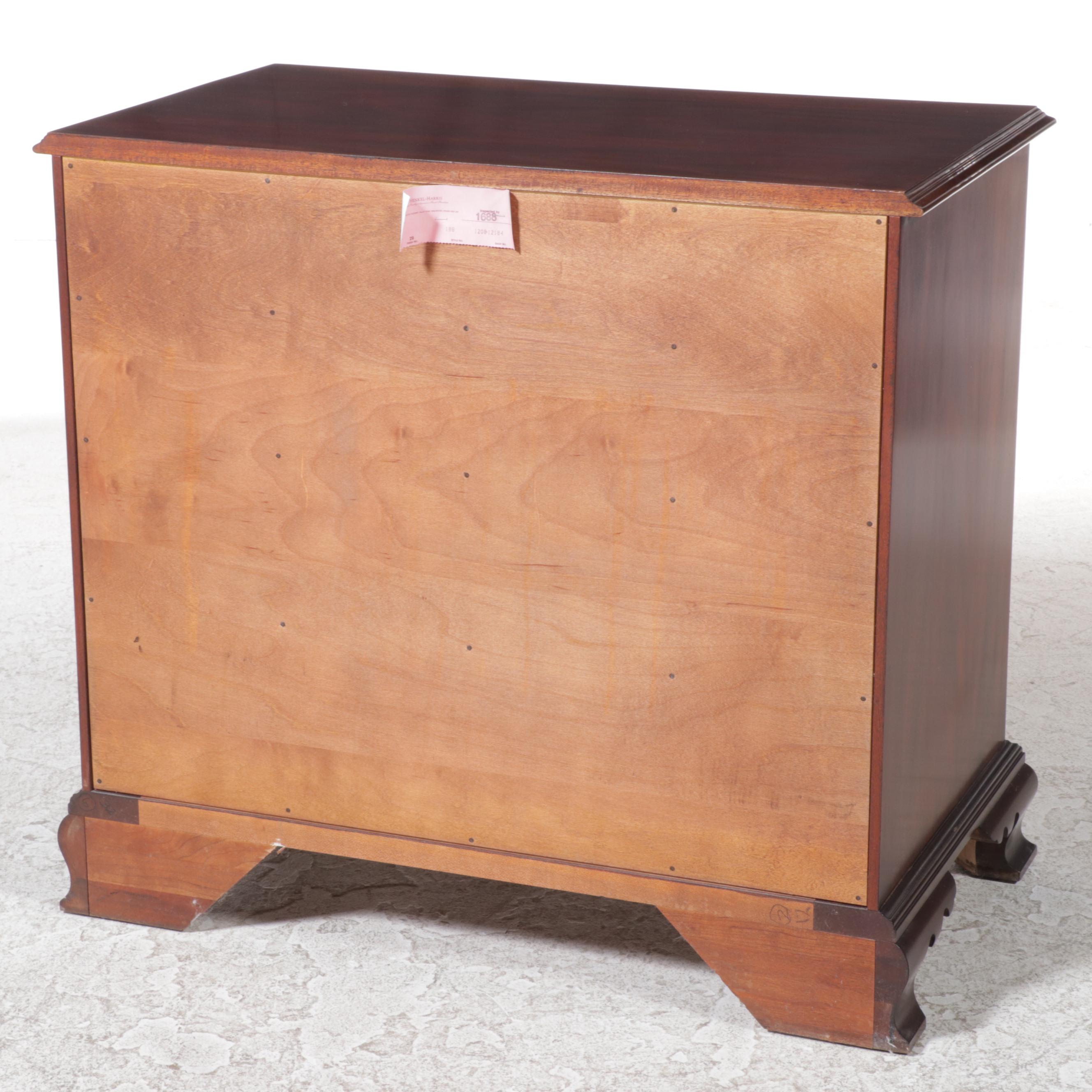 Henkel-Harris Chippendale Style Mahogany Four-Drawer Bedside Chest