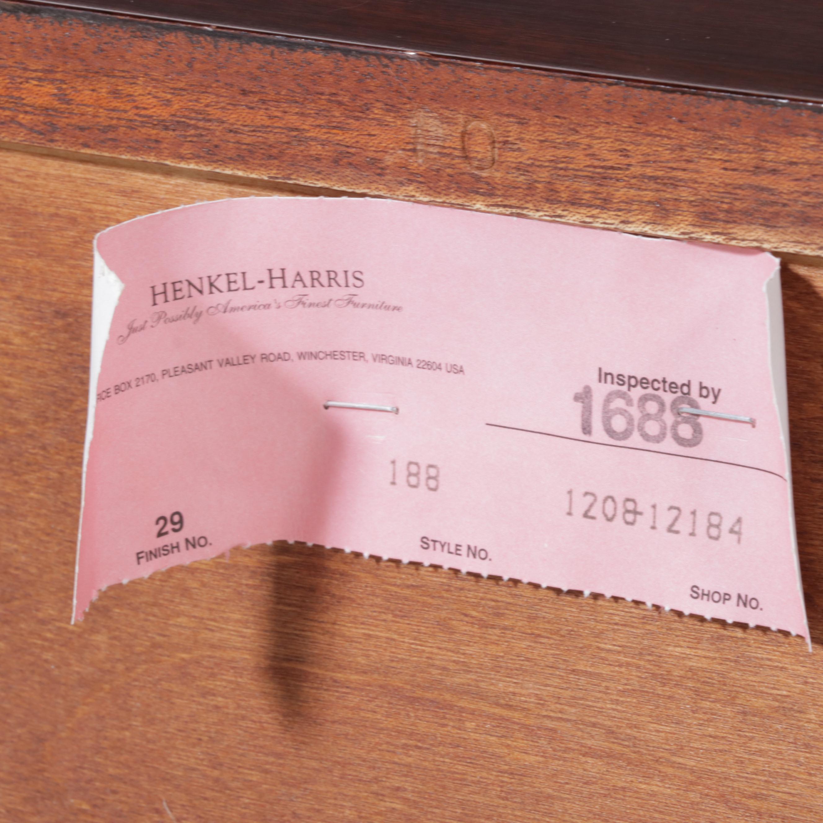 Henkel-Harris Chippendale Style Mahogany Four-Drawer Bedside Chest