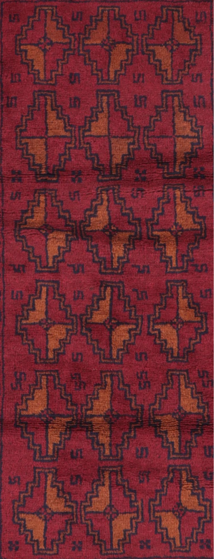 2'8 x 4'11 Hand-Knotted Afghan Taimani Accent Rug