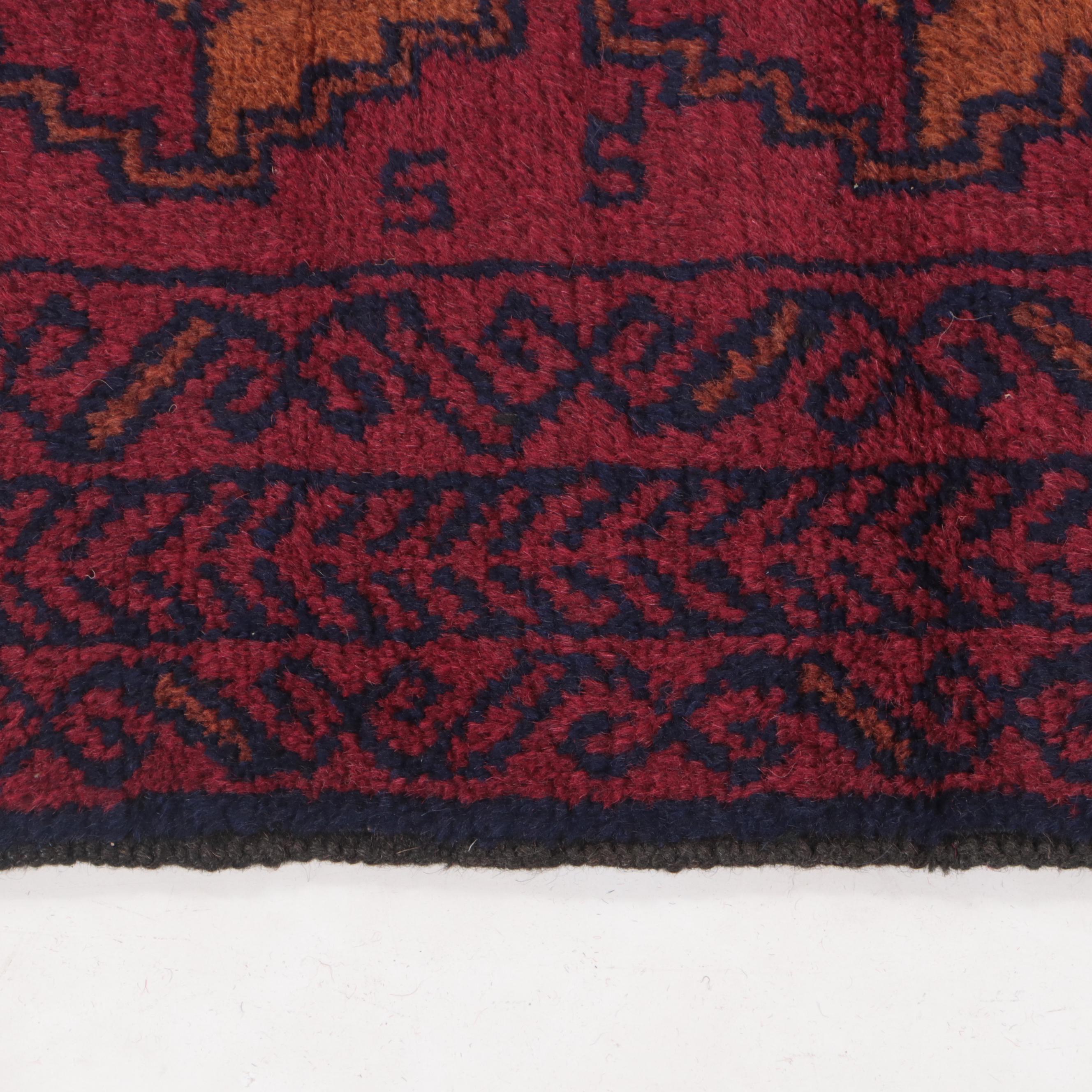 2'8 x 4'11 Hand-Knotted Afghan Taimani Accent Rug