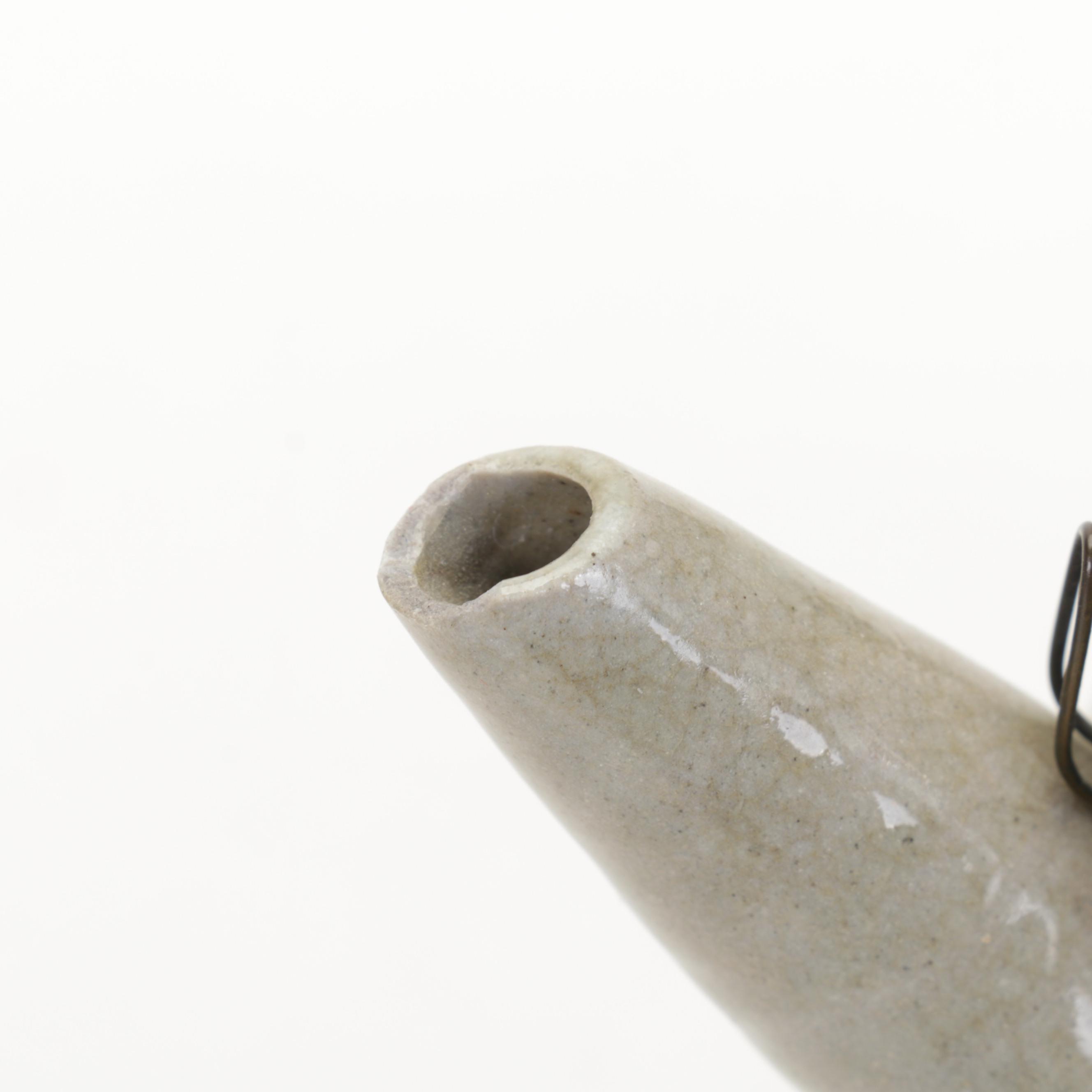 Brad Schwieger Studio Earthenware Centerpiece Bowl With Hand-Painted Teapot