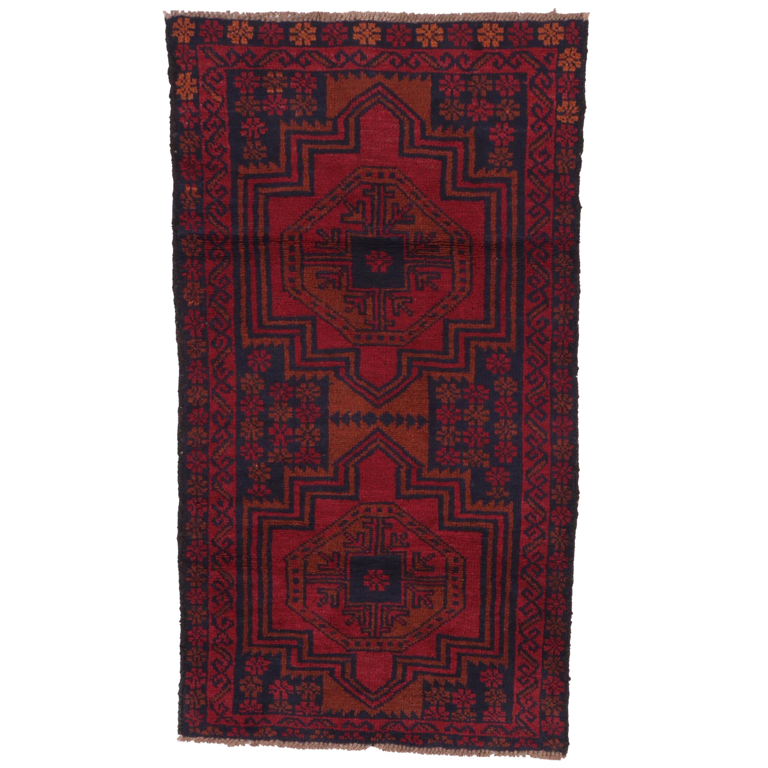 2'7 x 4'5 Hand-Knotted Afghan Taimani Accent Rug