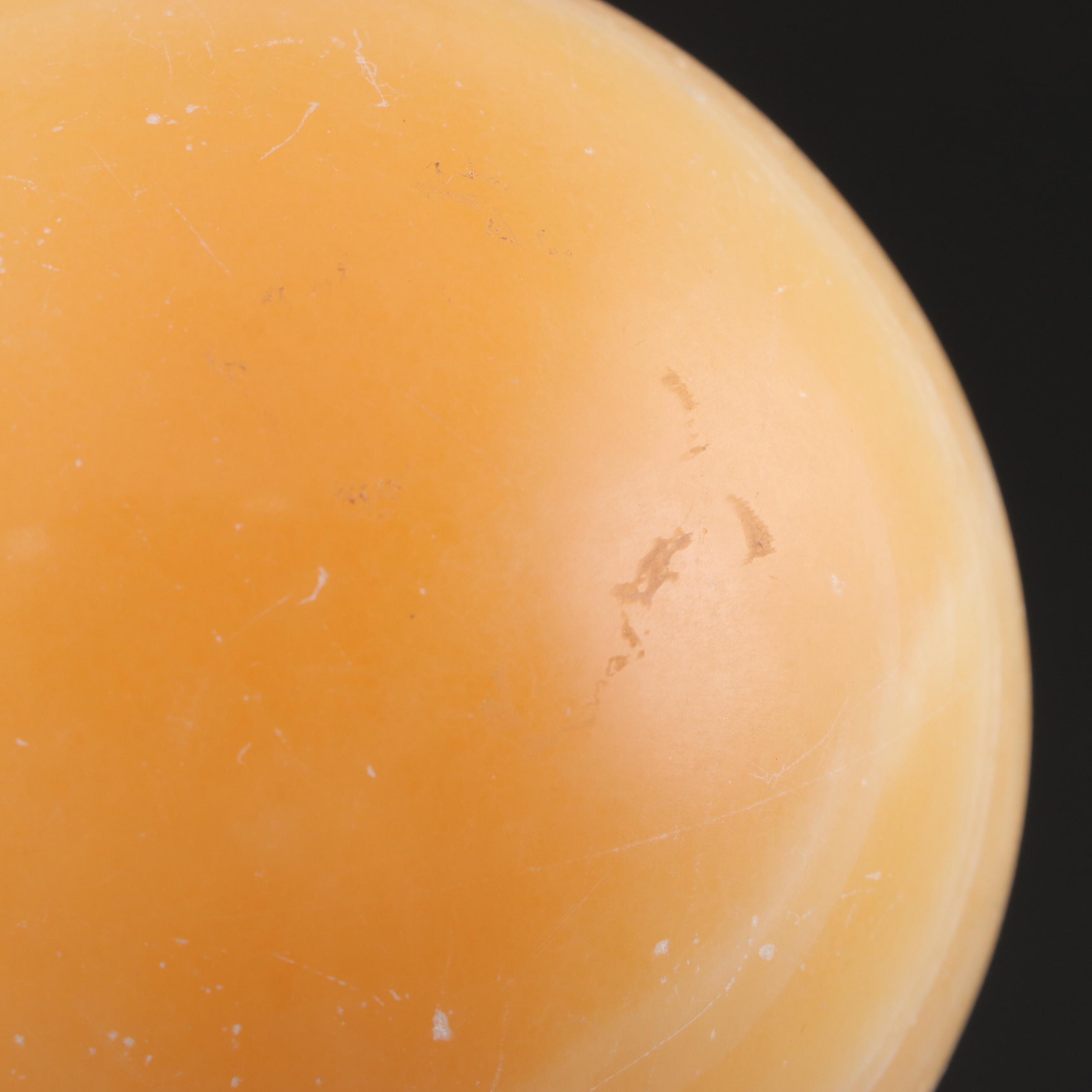 Carved Calcite Sphere