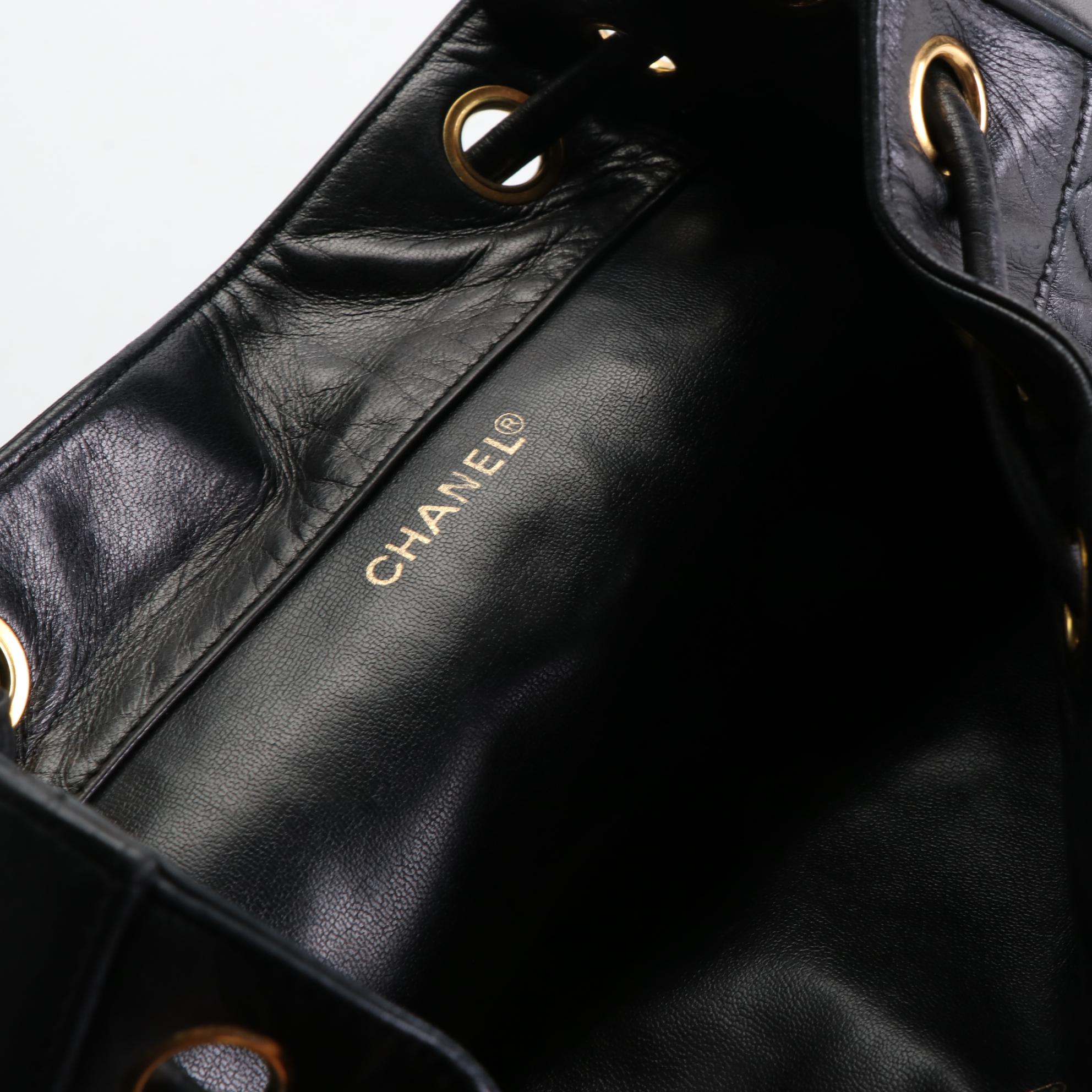 Chanel Chain Backpack in Quilted Lambskin with Pouch