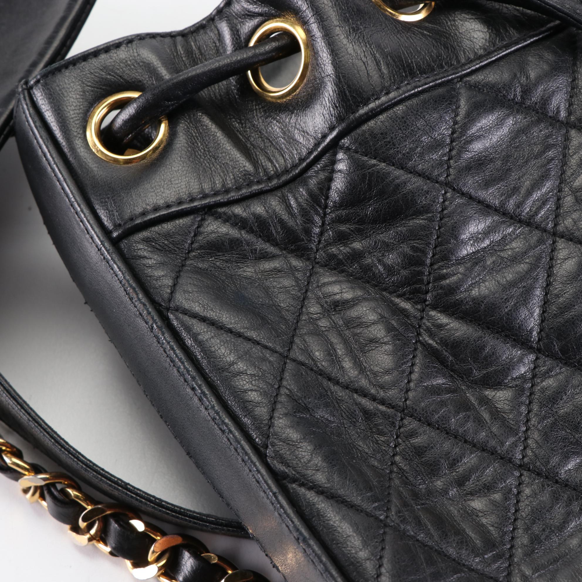 Chanel Chain Backpack in Quilted Lambskin with Pouch