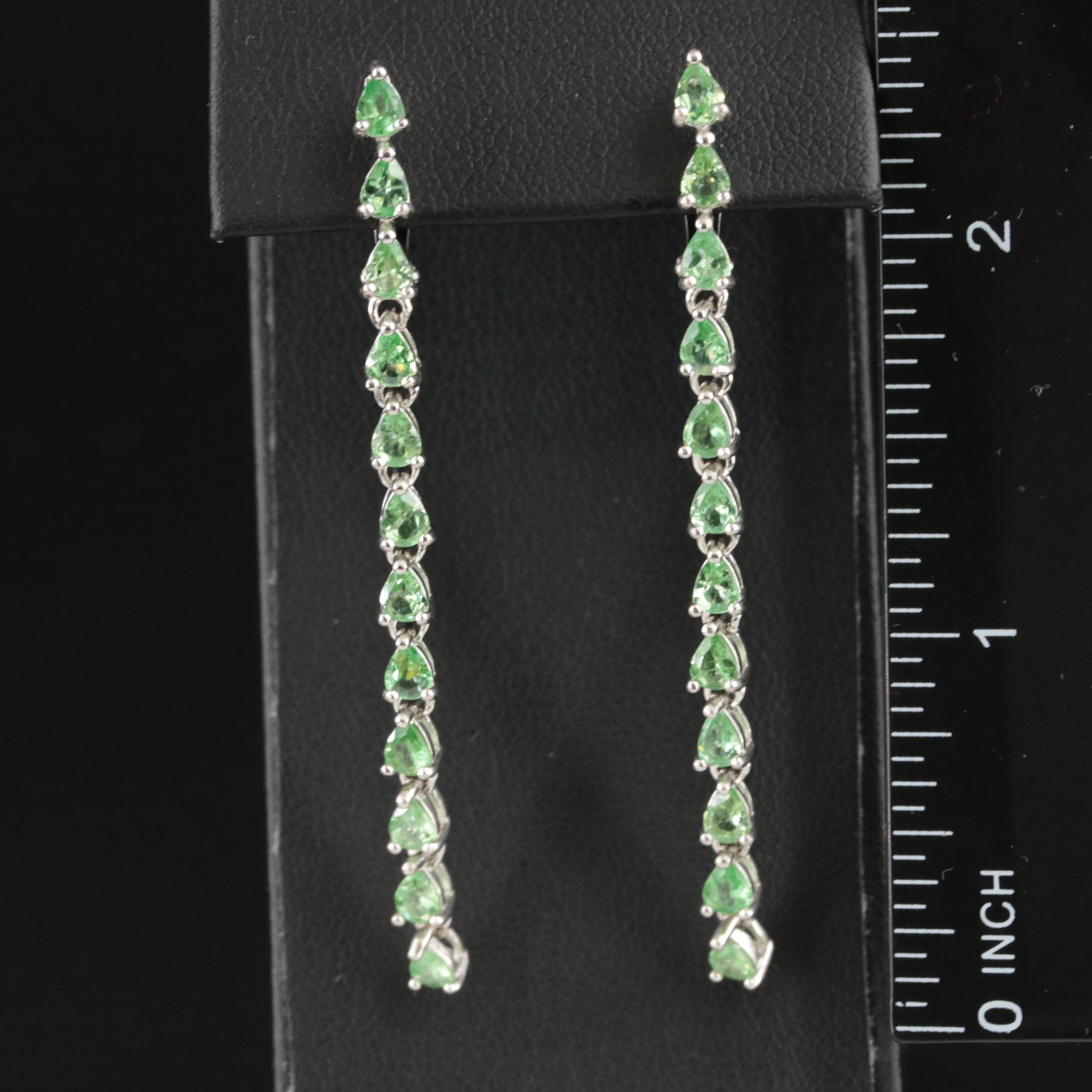 Sterling Diopside Earrings