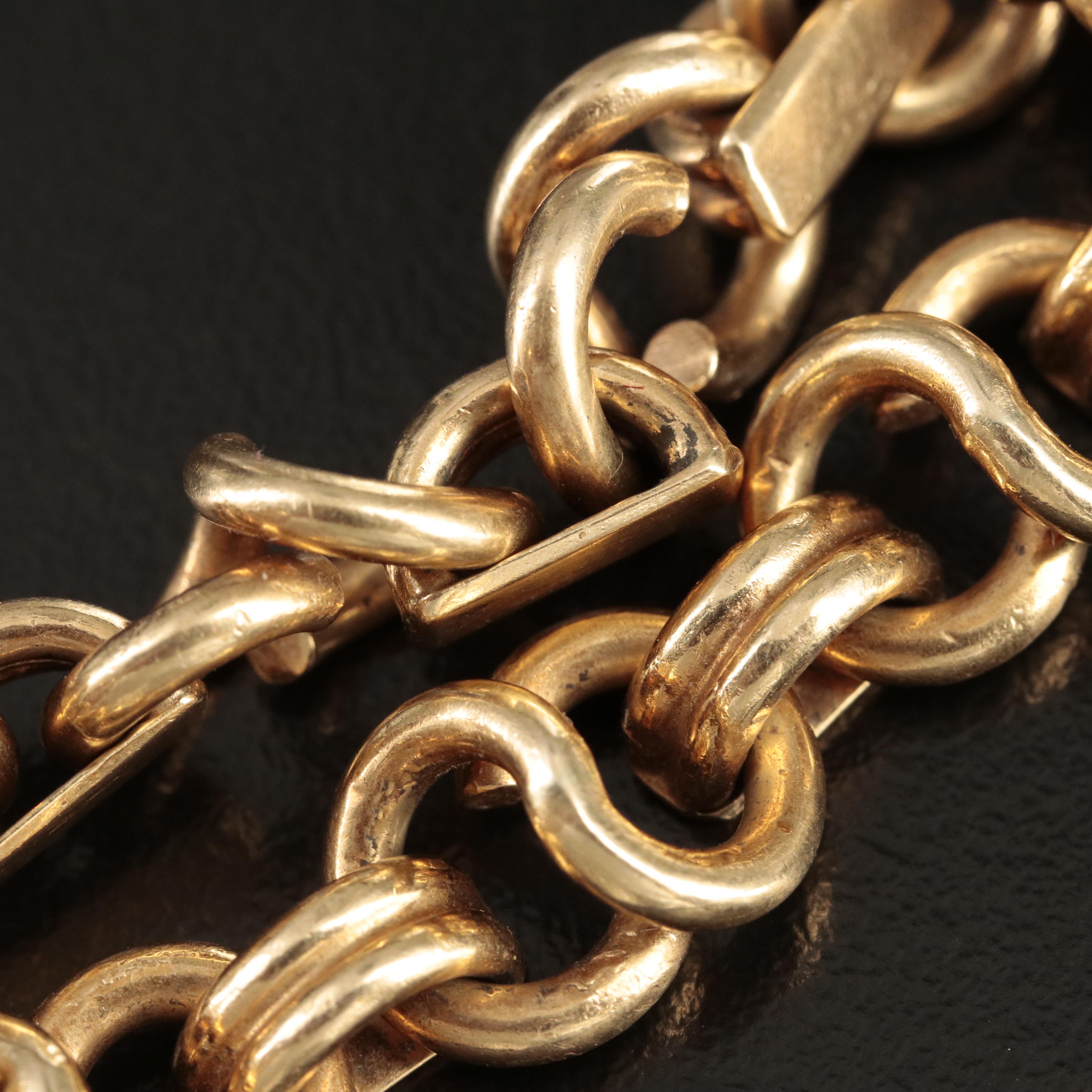 14K Gold Infinity Link Bracelet