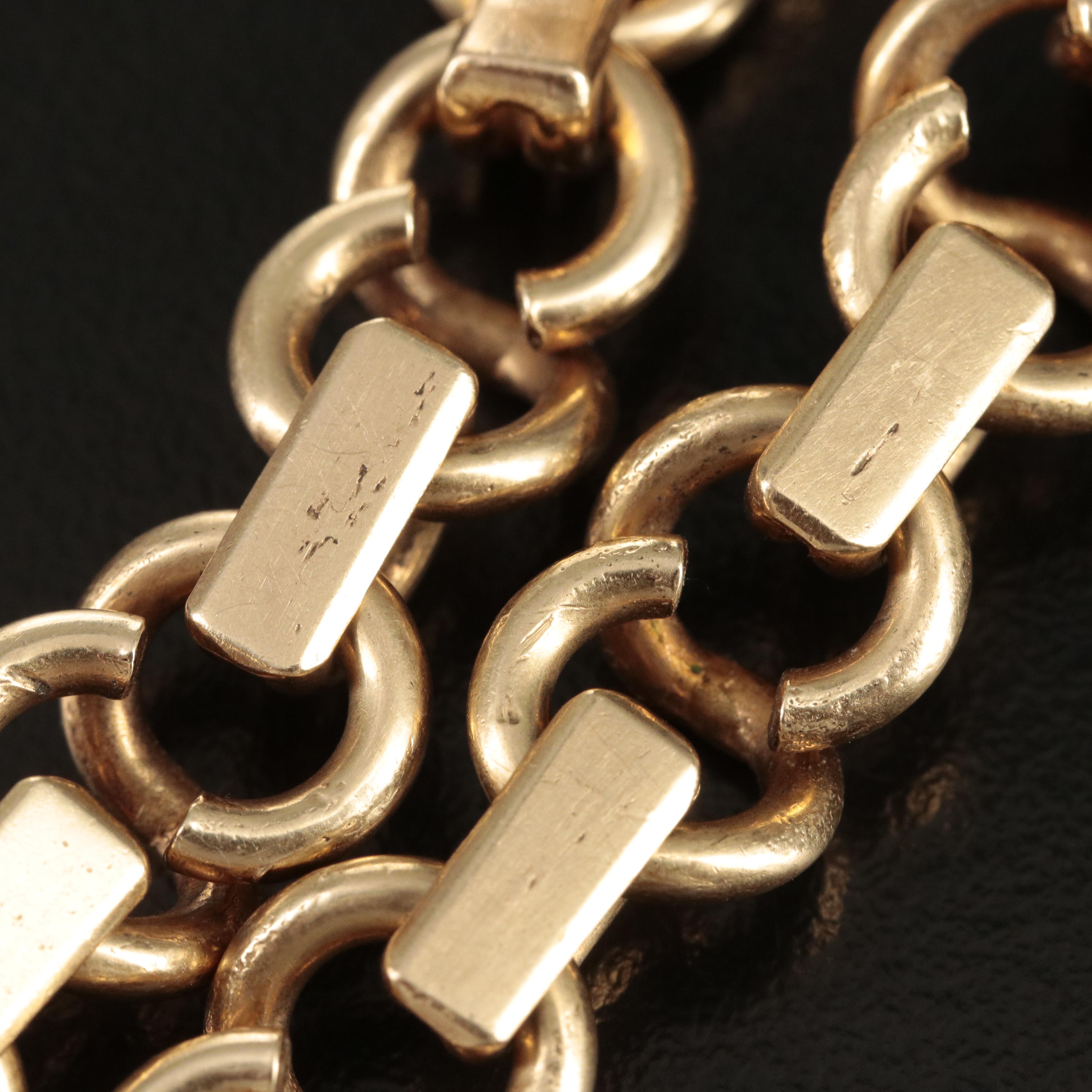 14K Gold Infinity Link Bracelet