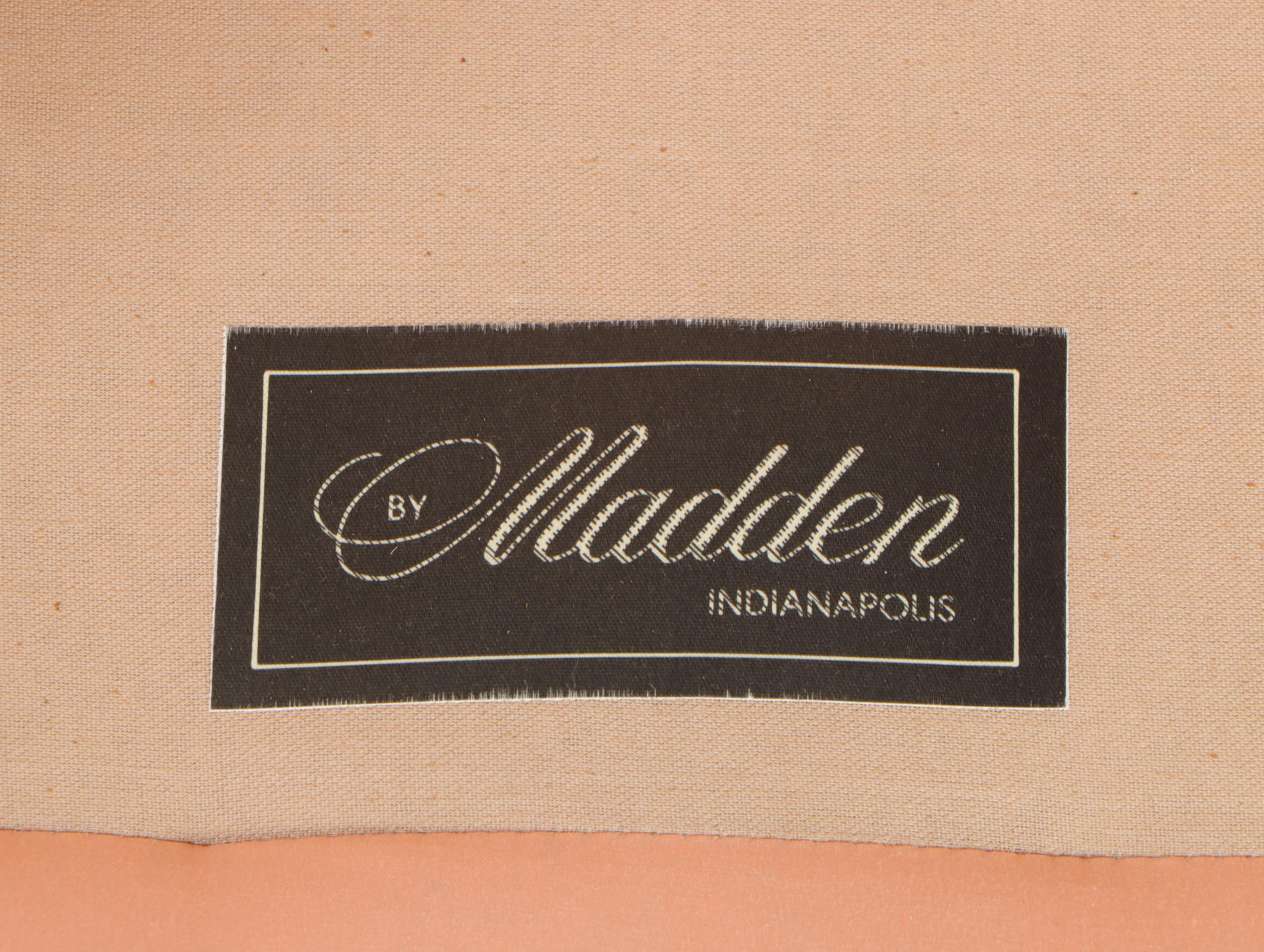 Madden Custom-Upholstered and Buttoned-Down Swivel-Rocker, Late 20th Century